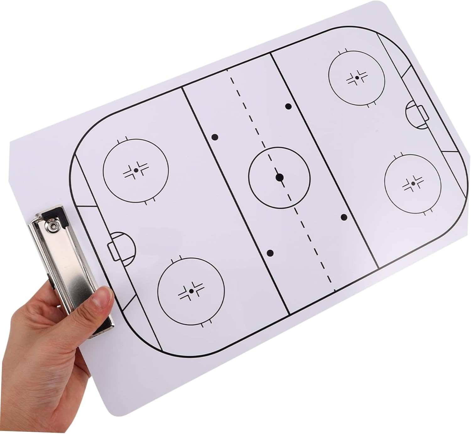 HANABASS Ice Hockey Coaching Board Dry Erase Whiteboard Coaches Clipboard Tactical Planning Board for Training and Strategy Communication in Ice Hockey Games image number 2