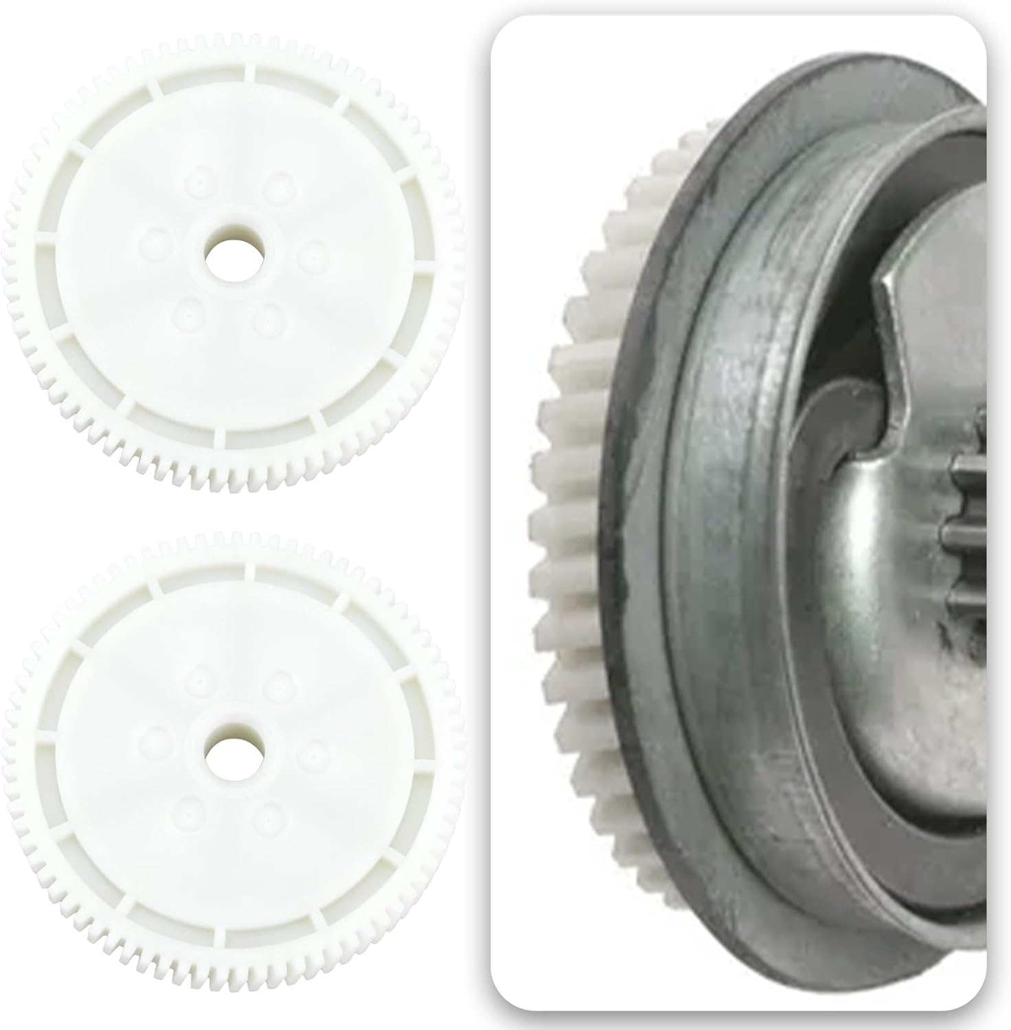 Emagtech 1Pc Window Regulator Motor Gear 60Mm Replacement Part 1200.0.50 Compatible with Skoda Fabia Compatible with Combi Compatible with Octavia II image number 1