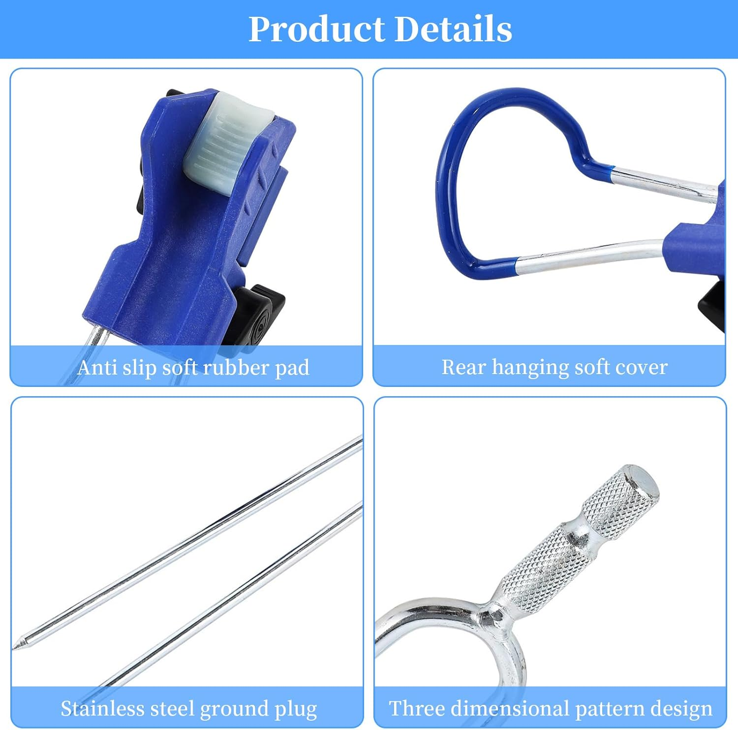 Fishing Rod Pole Holders 2 Pcs Universal Adjustable Lightweight Brackets for Hand Rods Sea Rods Steady Durable Boat Rods Holders with Clamp Hands-Free Pole Stands for Shore Bank Fishing image number 6