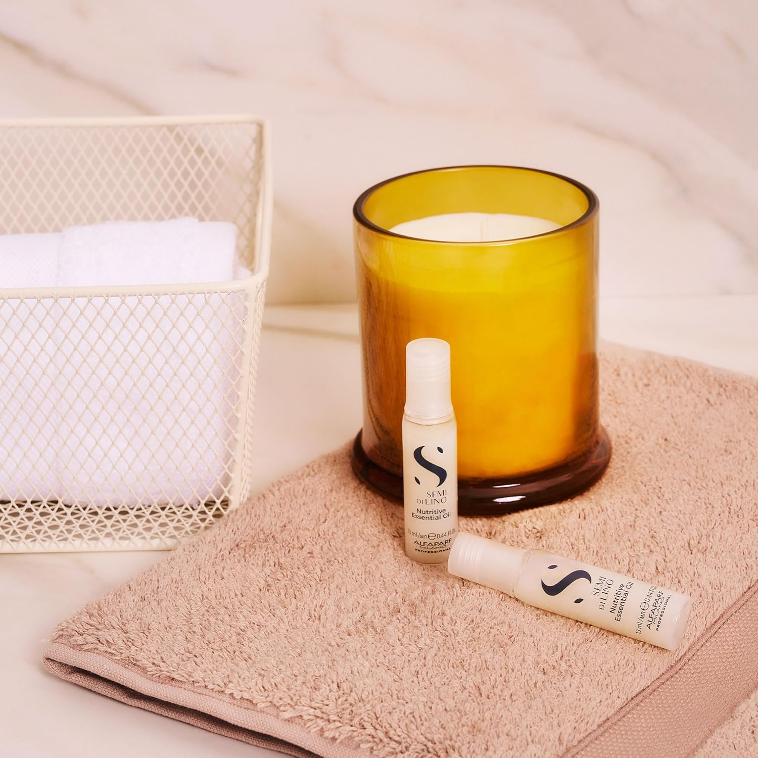 Alfaparf Milano Semi Di Lino Moisture Nutritive Essential Oil - Hair Oil for Dry, Frizzy Hair - Nourishing and Moisturizing - 6 X 0.44 Oz image number 3