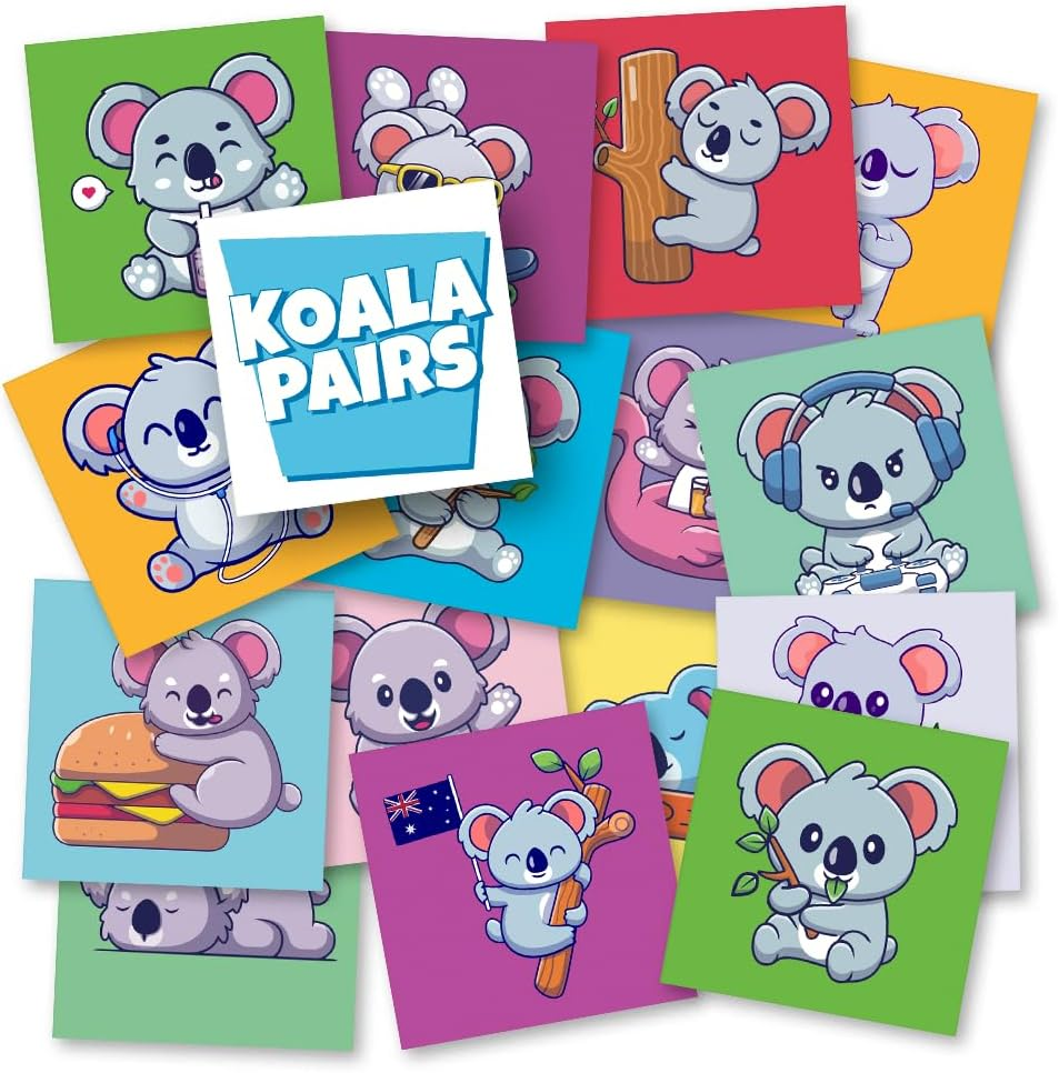 Koala Pairs Matching Game for Kids Ages 3-6 | Preschool Memory Game | Educational Board Game for Toddlers & Families | Fun Australian Animal Game | Made by Aussies image number 5