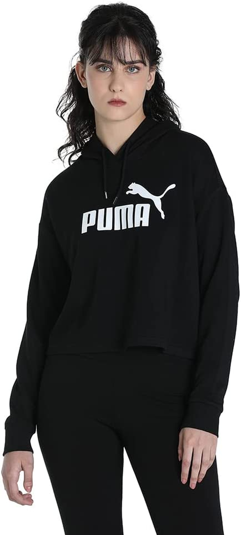 PUMA Women'S Essential Cropped Logo Hoodie