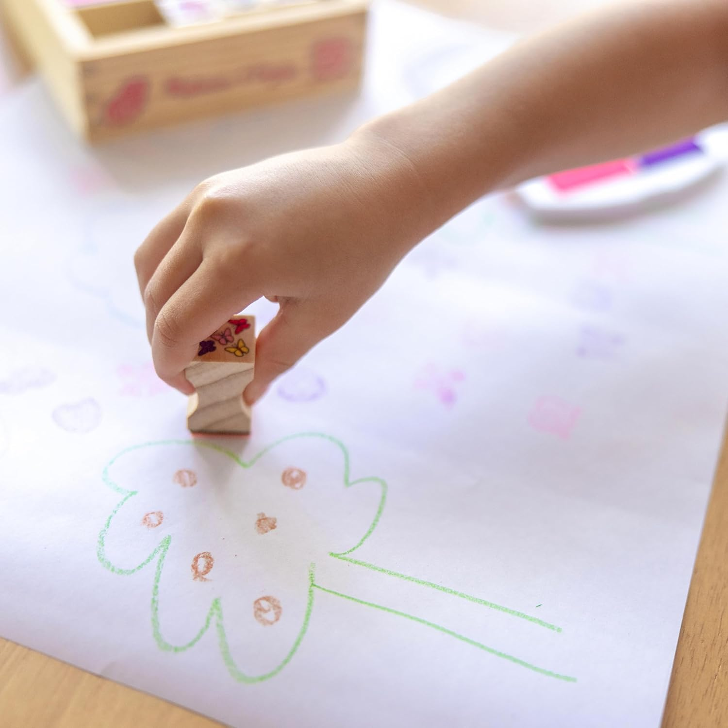 Melissa and Doug - Butterfly and Hearts Stamp Set