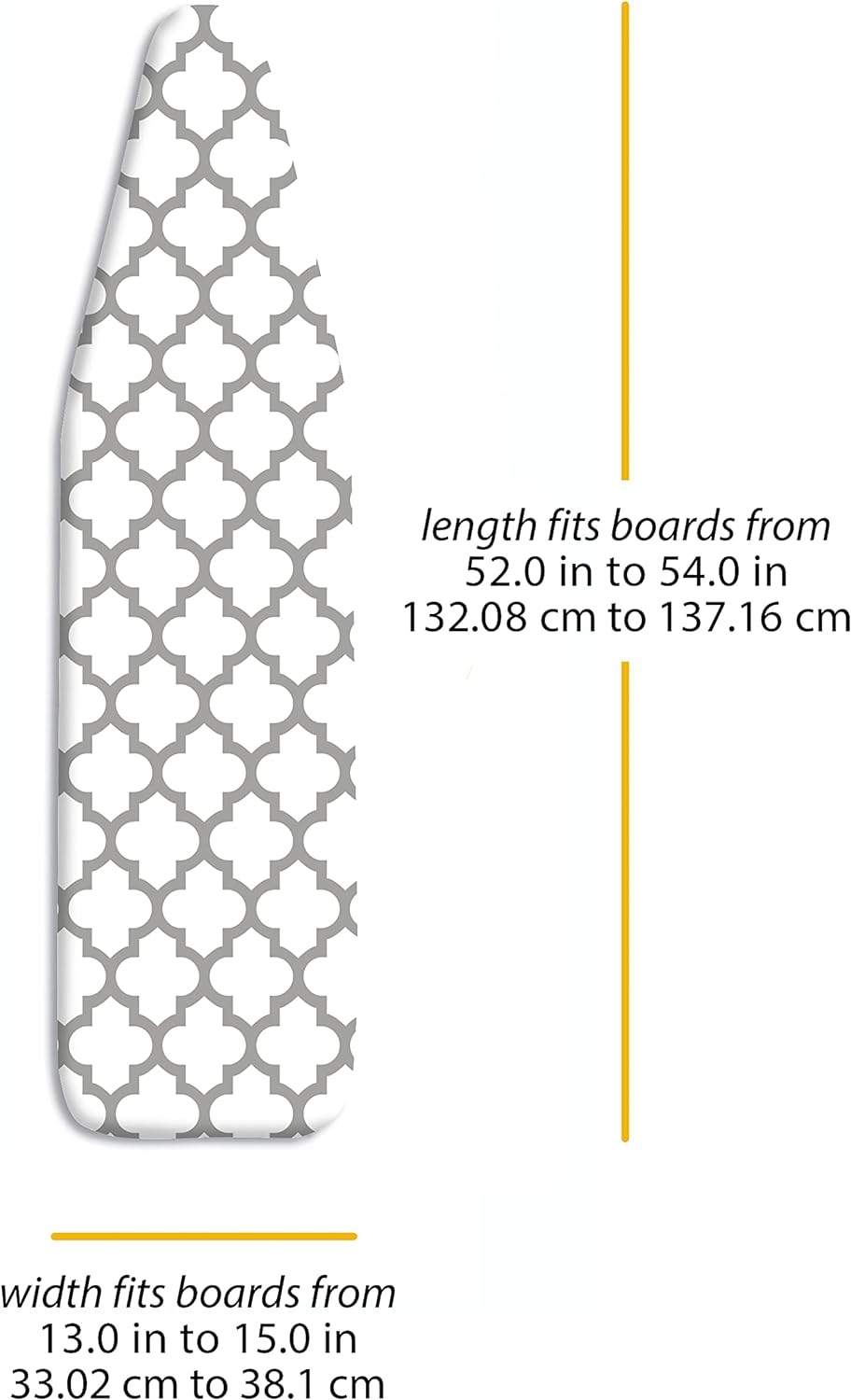 Whitmor Deluxe Ironing Board Cover and Pad, Medallion Gray image number 2