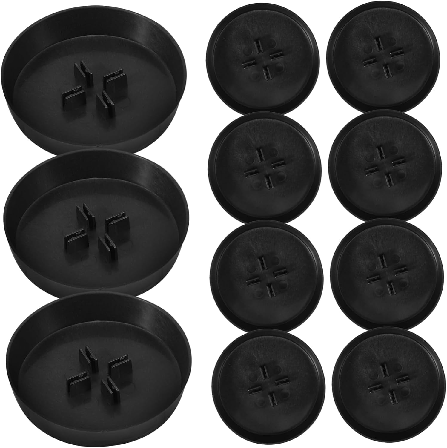 48Pcs Miniature Paper Christmas Tree Trays Mini Christmas Tree Disc Base for DIY Indoor Use