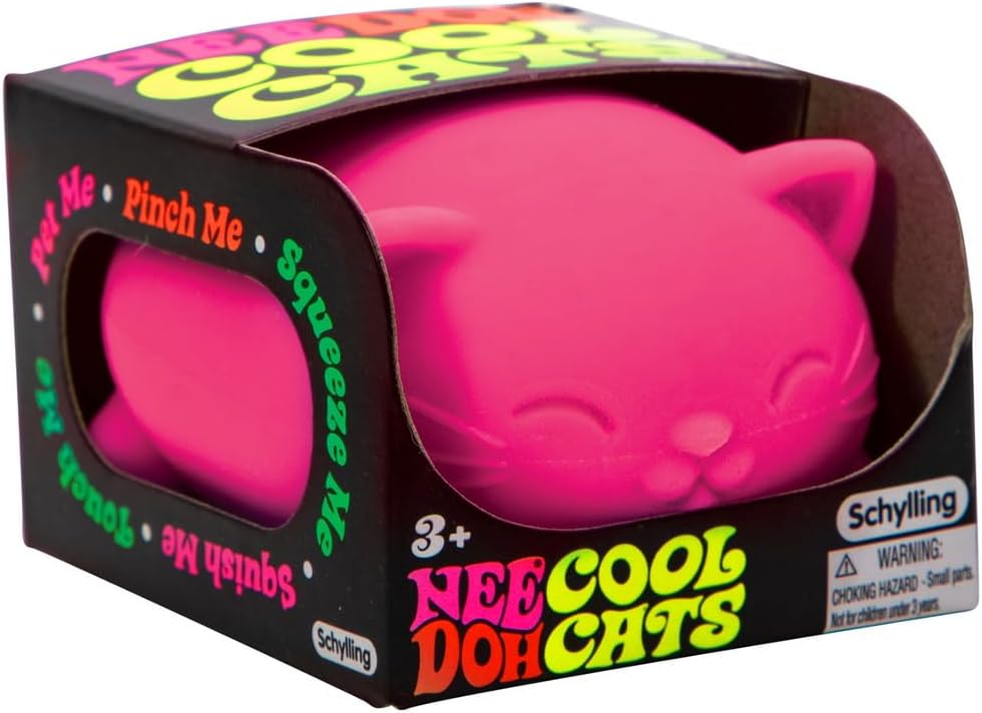 Needoh Cool Cats Stress Ball (Assorted) - Soft, Squishy & Flexible Fidget Toy, Stress Relief & Relaxation, Helps Alleviate Anxiety & Promote Focus image number 6