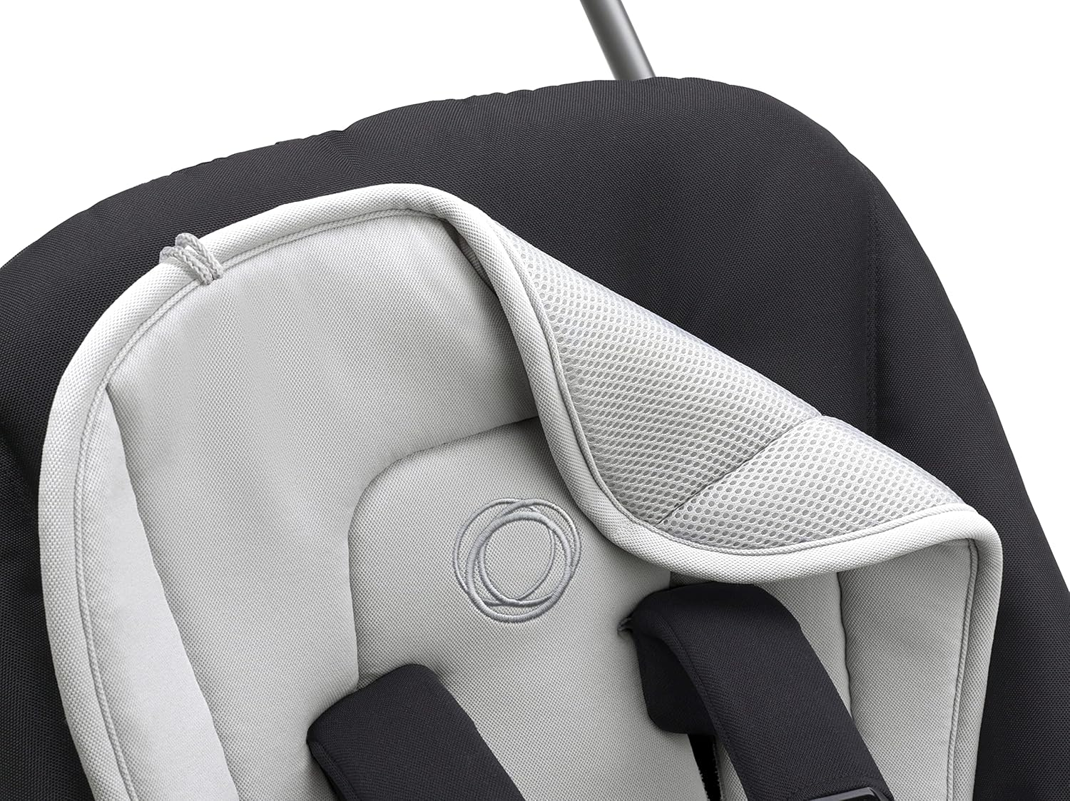 Bugaboo Dual Comfort Seat Liner for Pushchairs, All-Season Comfort, Improved Fit, Compatible with All Bugaboo Strollers, Reversible, Super Soft 3D Mesh, Misty Grey image number 3