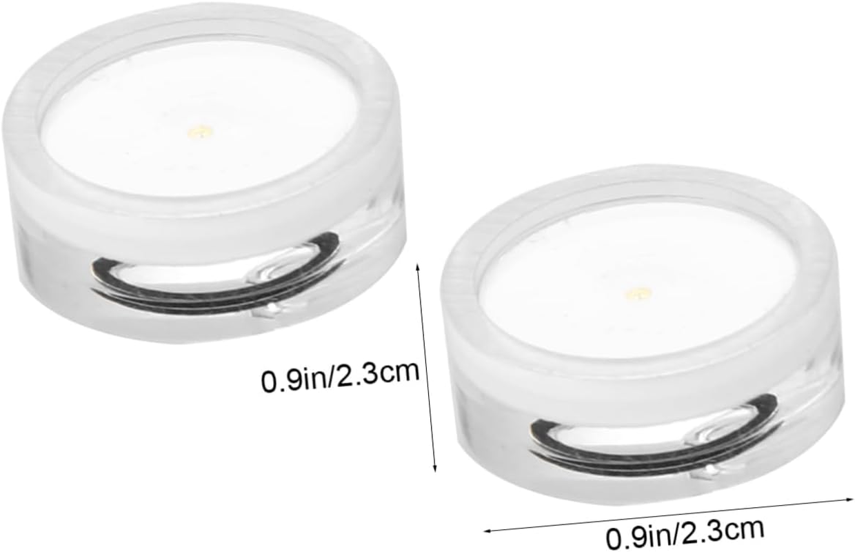 WOONEKY 16Pcs Level Bubble Spirit Level Tool for Accurate Surface Leveling Diameter Flat Height White Design for and Diy Projects