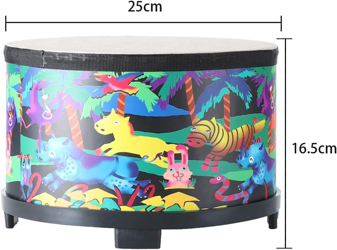 Floor Tom Drum for Kids 10 Inch Percussion Instrument Music Drum with 2 Mallets for Baby Children Special Christmas Birthday Gift image number 4