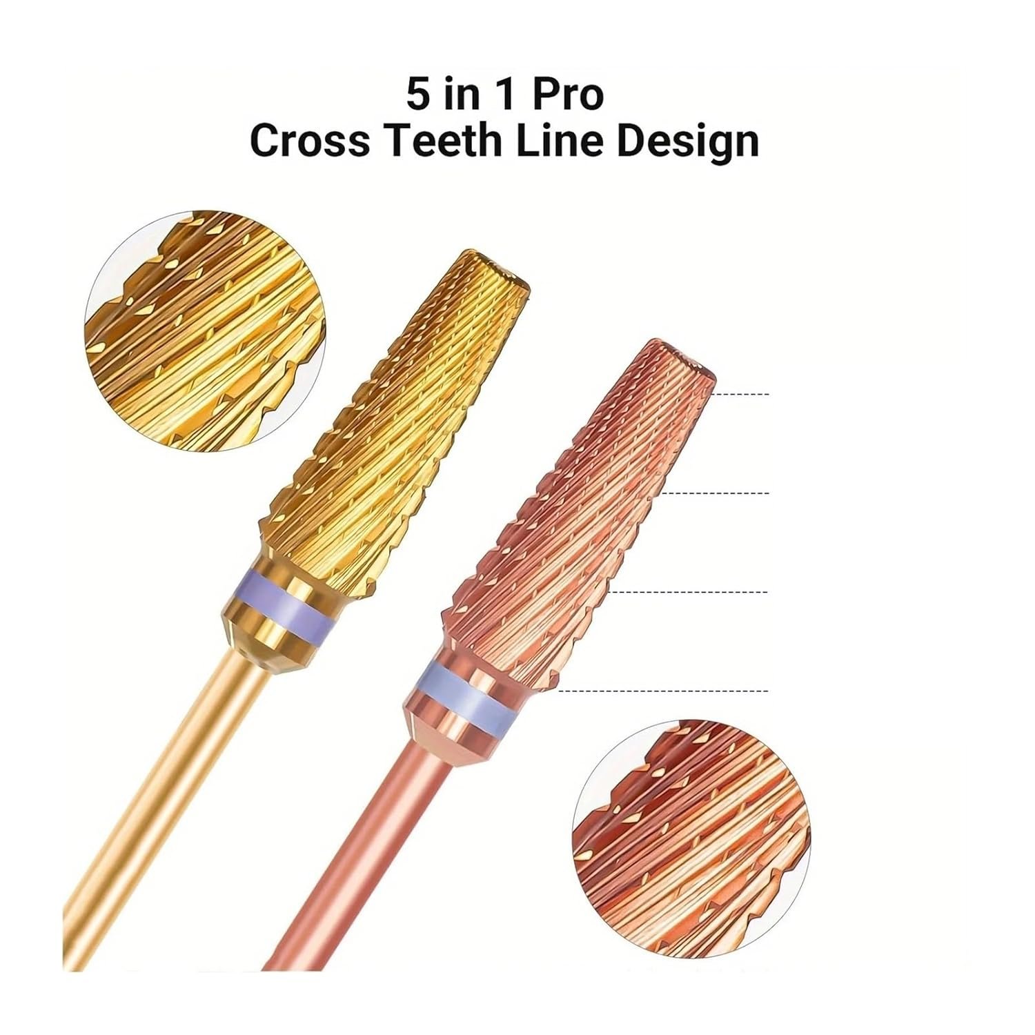 5In1 Nail Drill Bit, Carbide Version, Suitable for Trimming, Foot Care image number 5