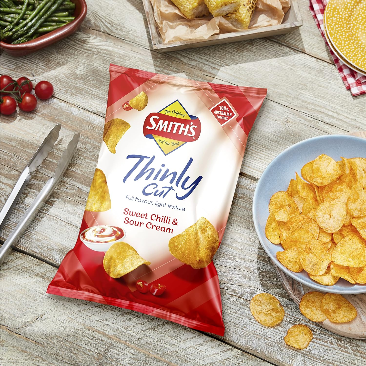 Smith&rsquo;S Thin Cut Potato Chip Share Pack Sweet Chili & Sour Cream 175G image number 5