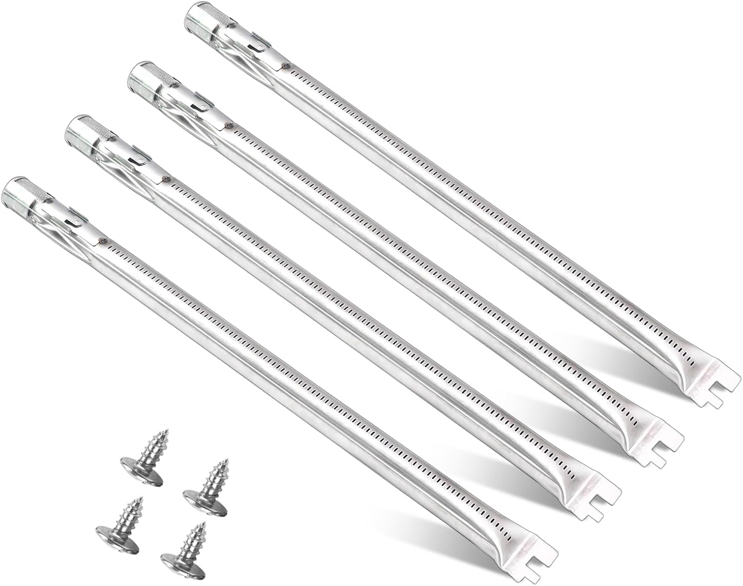 62752 19.5" Grill Burner for Weber Genesis 300 Series, Genesis E310 E320 E330 S310 S320 S330 EP310 EP320 EP330 Gas Grill with Front Control Knob, Stainless Steel Burner Tube, 4 Pack