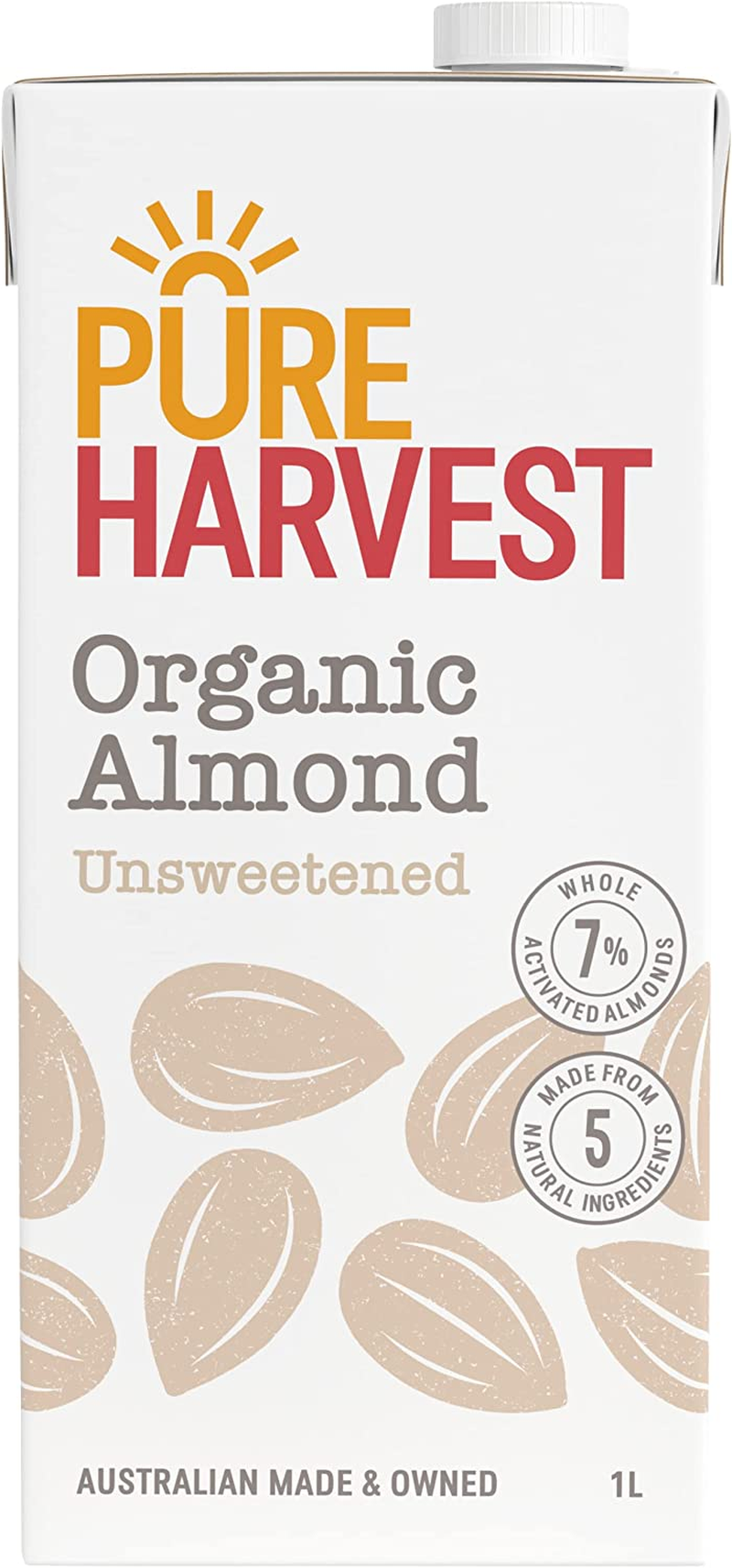 Pureharvest Unsweetened Organic Almond Milk, 1 L image number 5