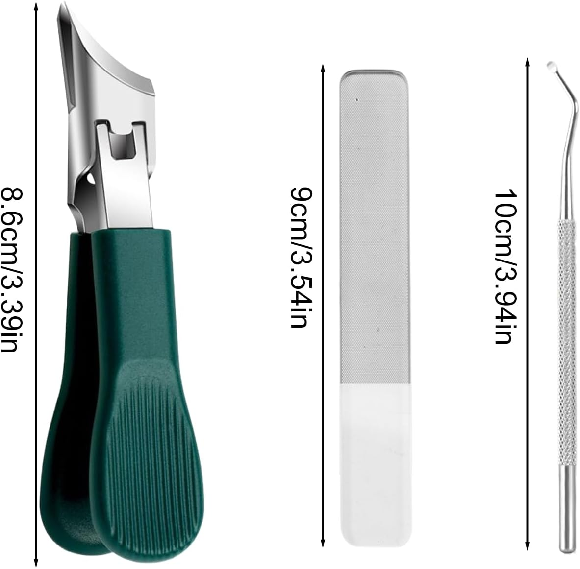 Nail Cutter,Eagle Beak Fingernail Toenail Clippers | Wide Jaw Opening Tool with Non-Slip Grip for Men Adults Elderly Manicure Pedicure Use image number 4