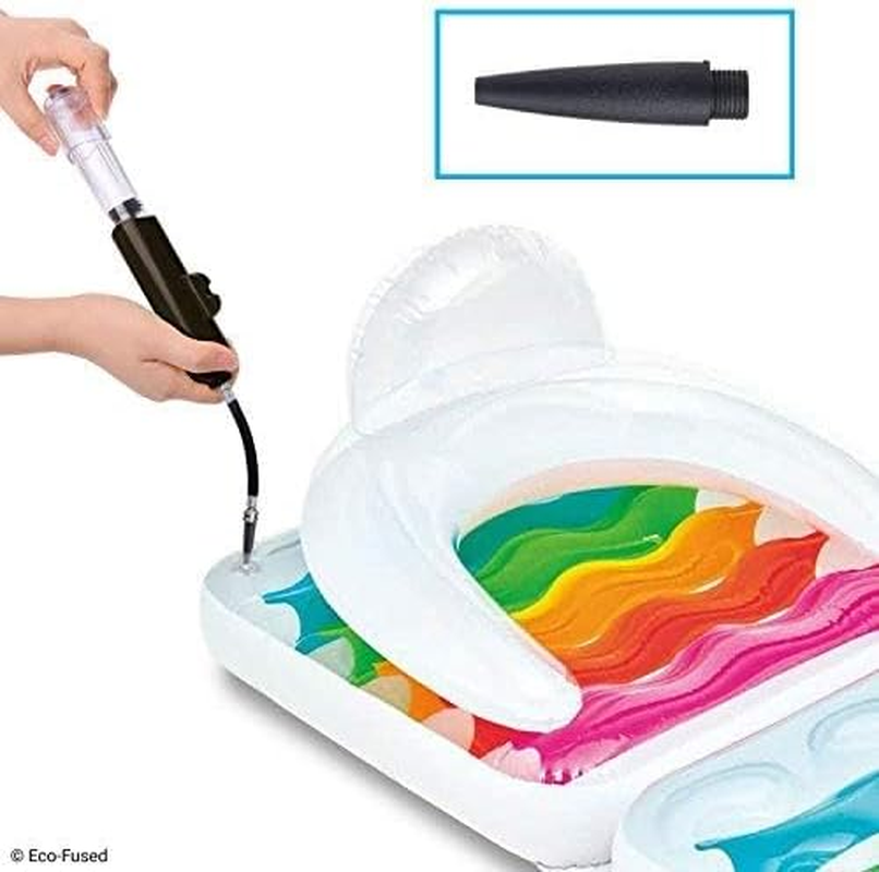 2X Ball Pump - Super Compact - Dual Action (Pumps Air When You Push and Pull) - for Sport Balls (Basketball, Soccer, Football, Rugby, Volleyball, Yoga, Etc.) and Inflatables (Beach Balls, Pool Floats)