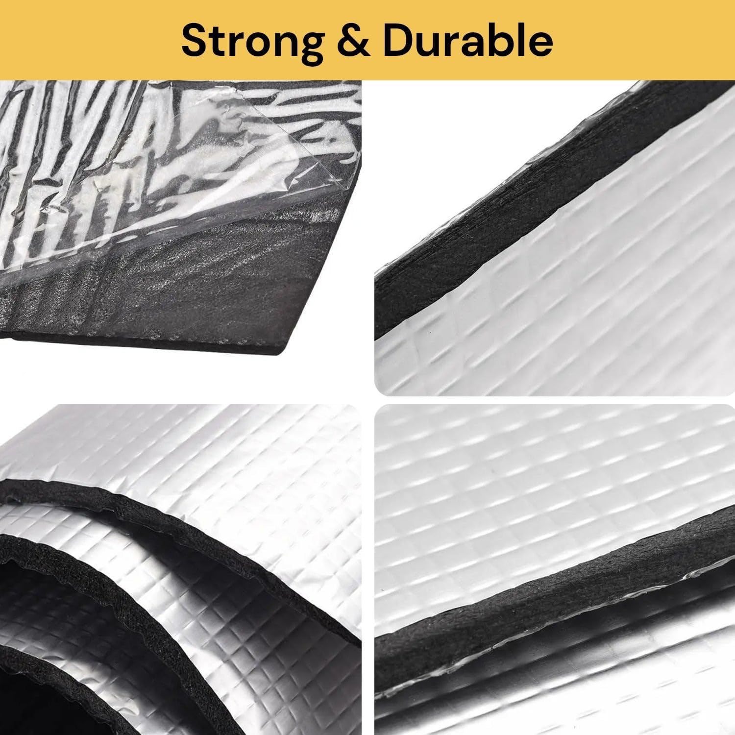 EZONEDEAL 2M X 1M Sound Deadener Car Heat Shield Insulation Deadening Mat Noise Proofing 10Mm image number 5