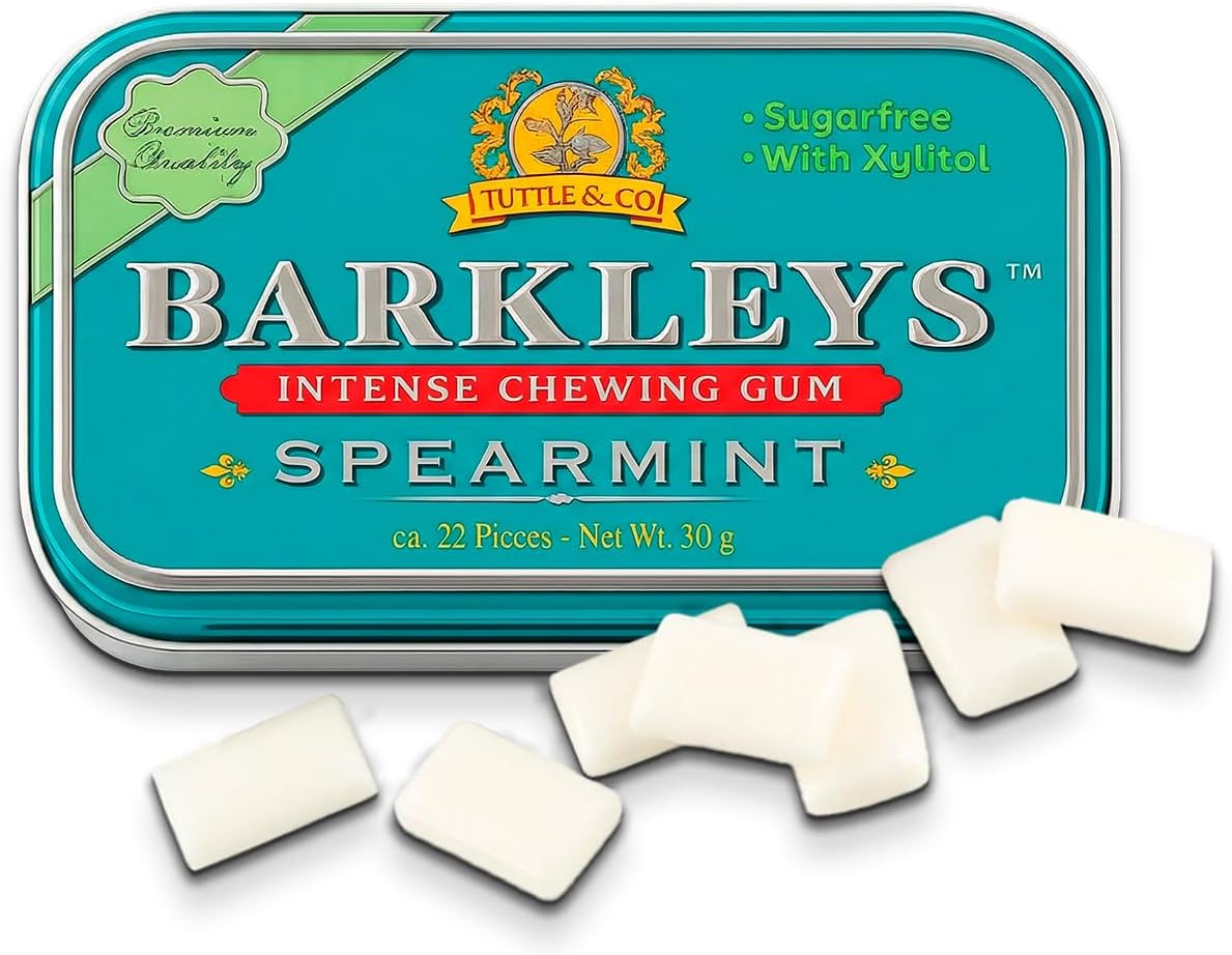 Barkleys Sugar Free Gum Spearmint G/F 30G image number 1