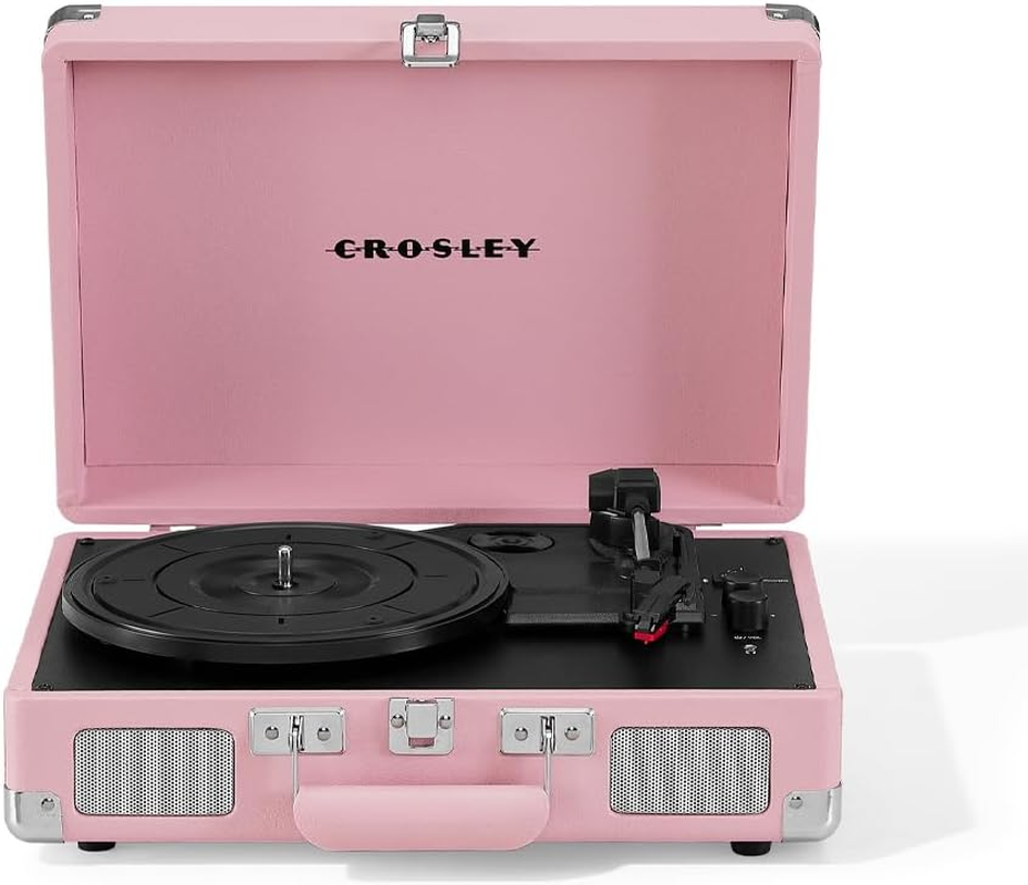 Crosley Cruiser Bluetooth Portable Turntable - Blush Pink image number 4