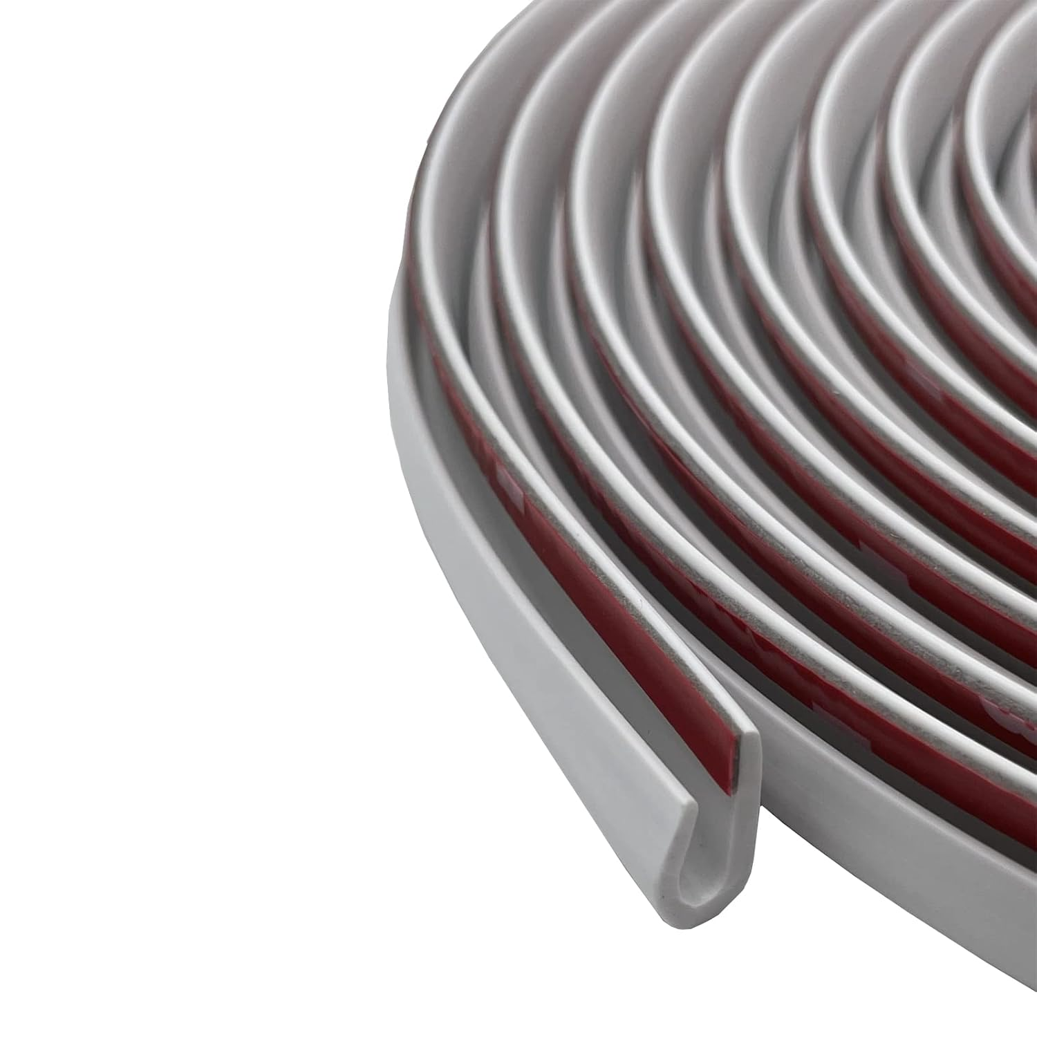 Car Door Edge Guards Self Adhesive Rubber U Channel Edge Trim Metal Edge Protection Guard for Most Car Doors, Hatches, Lockers, Panels (5Ft, Black)