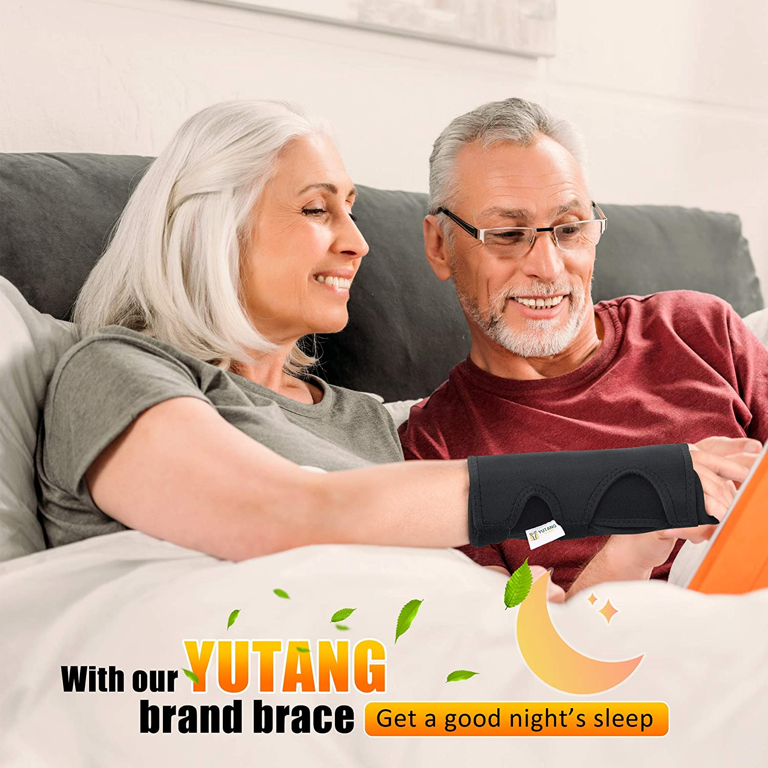 Updated 2021 Wrist Brace for Carpal Tunnel, Night Sleep Wrist Support Brace, Wrist Splint, Great for Wrist Pain, Sprain, Sports Injuries, Joint Instability, Suitable for Left and Right Hands image number 3