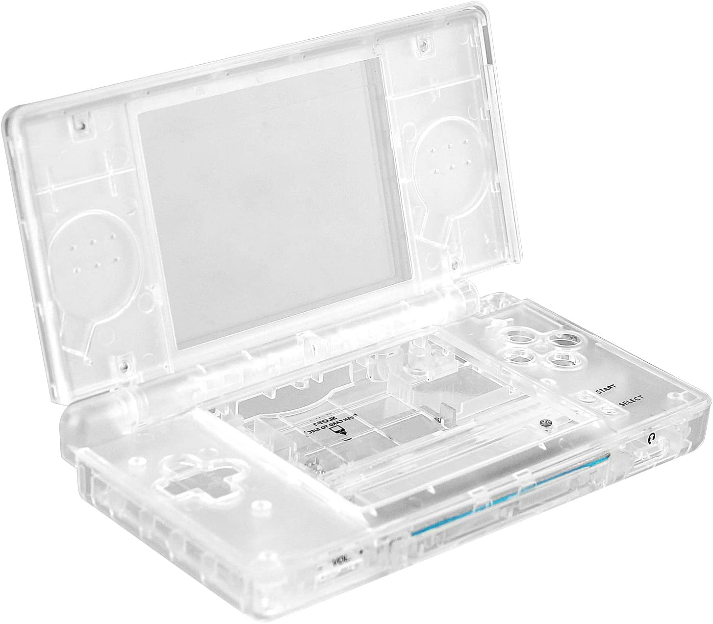 OSTENT Full Repair Parts Replacement Housing Shell Case Kit Compatible for Nintendo DS Lite NDSL Color Blue and Black