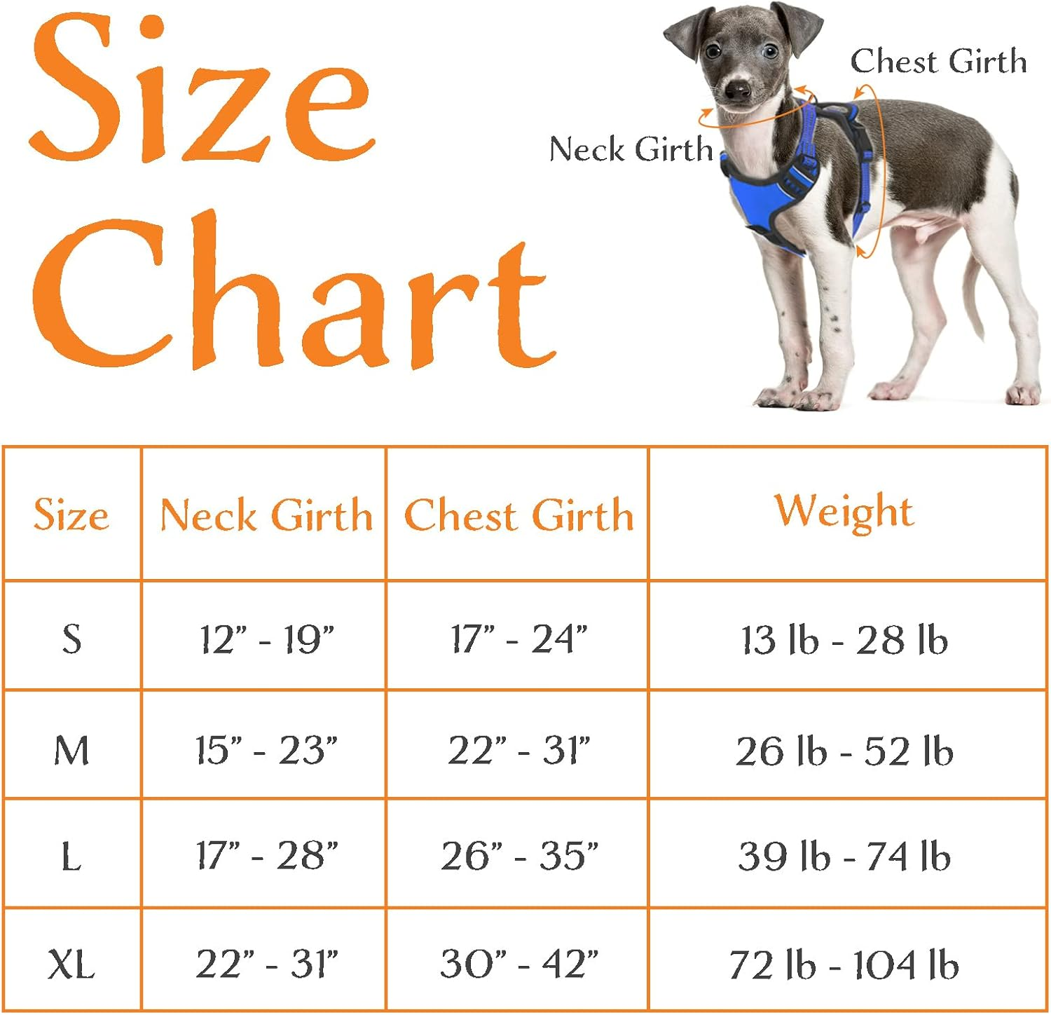 No Pull Dog Harness for Medium Large Dogs Adjustable Reflective Pet Vest Harness for Small Dogs Front Clip Harness Easy Control Handle Best for Outdoor Training and Walking Blue S image number 5