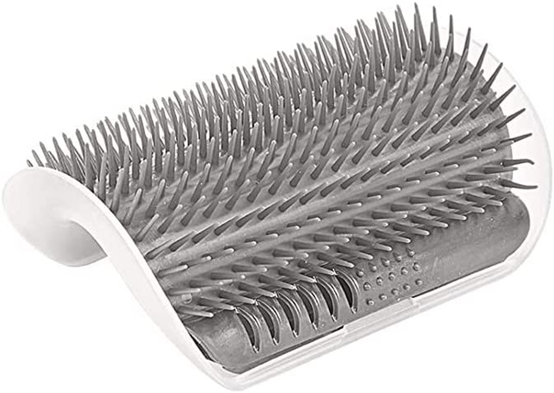 Cat Self Massage Scratcher Brush Comb Wall Corner Cat Scratching Post Comb Toya (Grey)