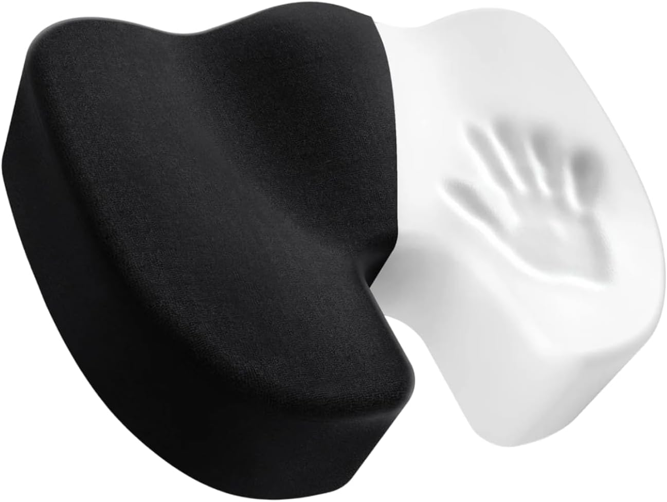 EZONEDEAL Seat Cushion, Desk Chair Cushion, Memory Foam Seat Cushion for Office Chair Cushion, Sciatica Pain Relief Car Seat Cushion for Back Coccyx Tailbone No-Slip Protects - Black image number 1