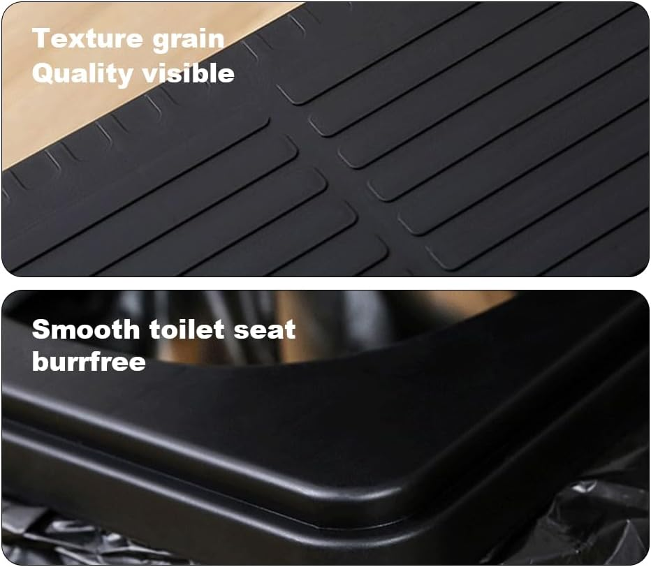 Folding Toilet, Folding Trash Can, Portable Folding Toilet Reusable, Outdoor Travel Car Portable Toilet with Garbage Bag, Storage Bag, Hardener, for Home, Camping, Long Trips, Beach Us image number 1