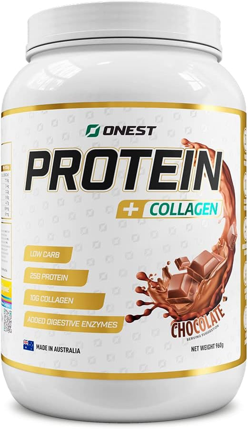 ONEST Collagen Infused Whey Protein Powder 960G &ndash; 30 Servings Easy-To-Digest Collagen Powder to Build & Maintain Muscle &ndash; 25 Grams Protein & 10 Grams Collagen for Protein Drink (Vanilla) image number 3