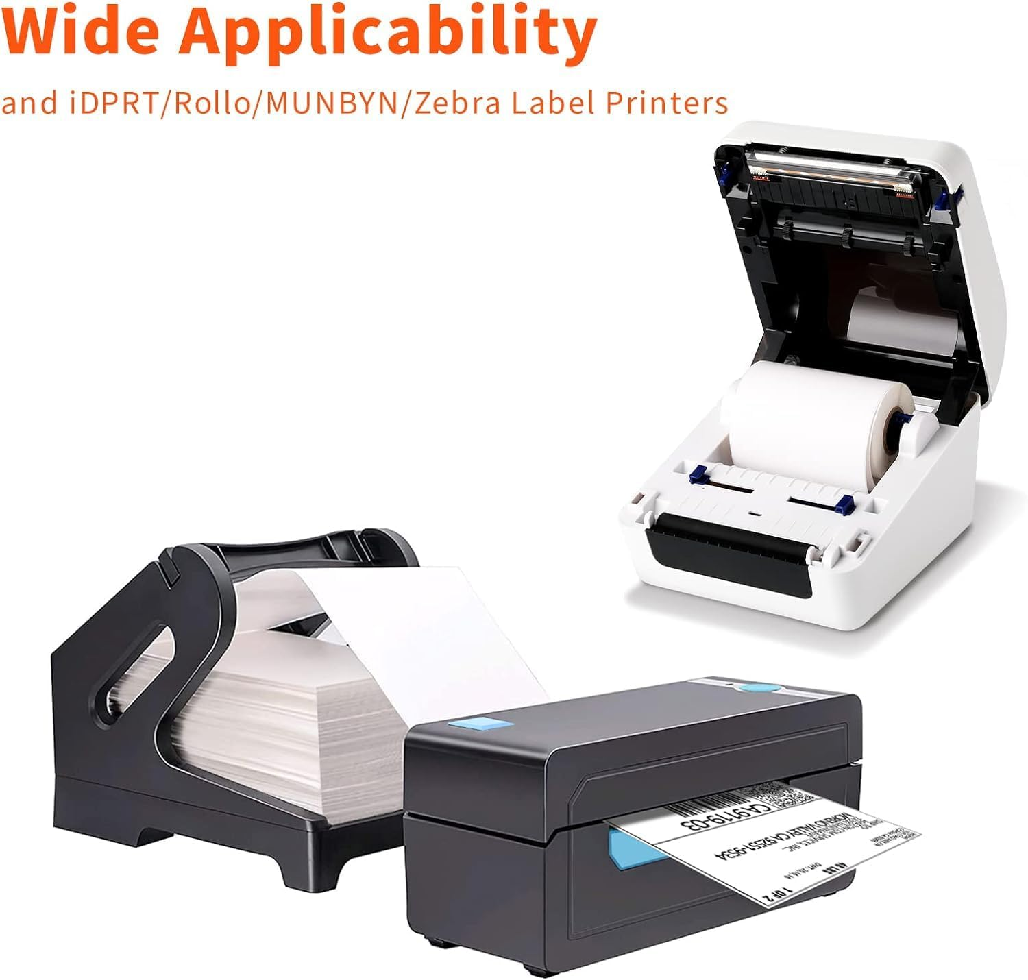 4"X6" Thermal Labels - Compatible with Dymo，Rollo, Brother, Zebra and Most Thermal Printer, Perforated Postage Thermal, Commercial Grade,Permanent Adhesive, 250 Labels/Roll image number 2