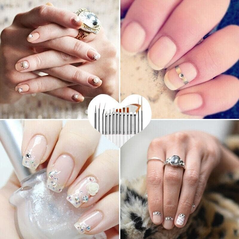 30Pcs DIY Nail Art Painting Drawing Design Brushes Dotting Pen Tool Pen Kit, Versatile Designs, Perfect for Home & Salon Use image number 4