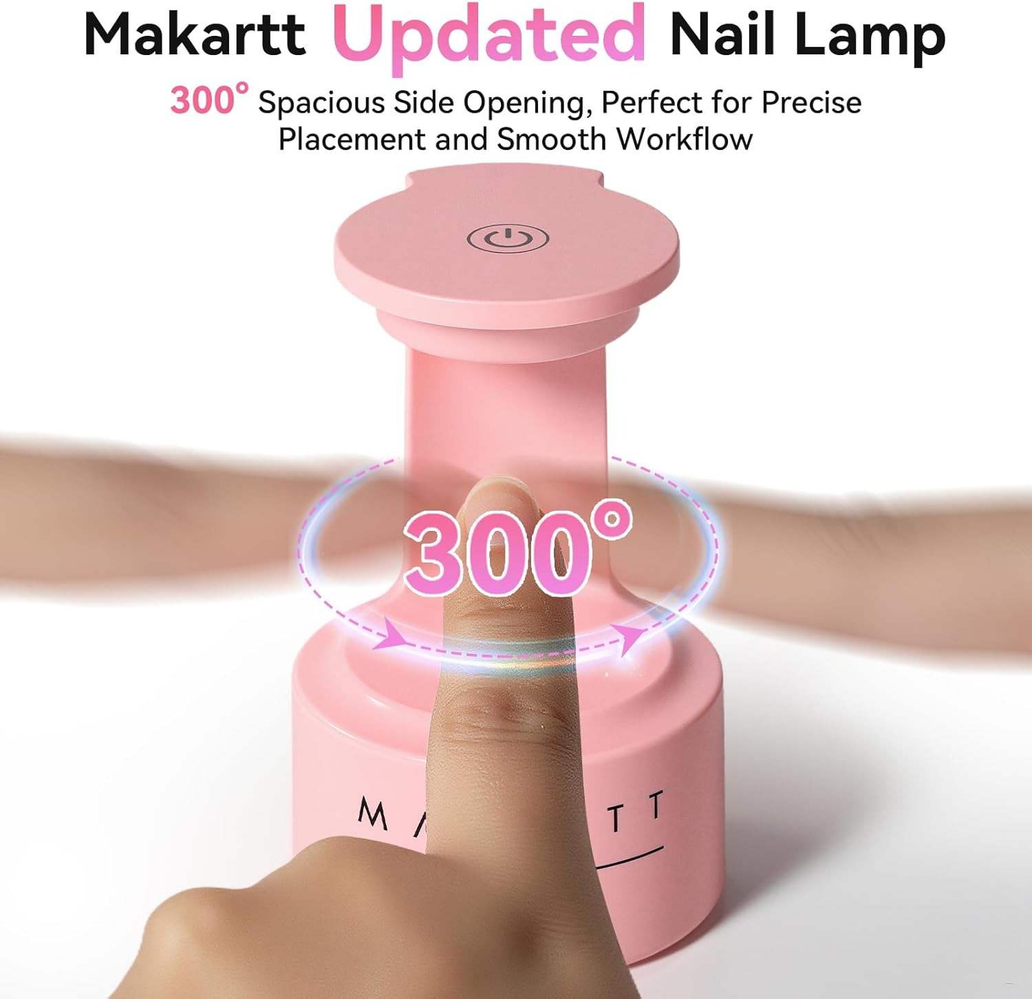 Makartt Mini UV LED Light for Nails - Innovative Lamp with Open Space for Easy Tips Extension, Art Flash Cure, Portable Dryer Travel Manicure Tool DIY at Home image number 3
