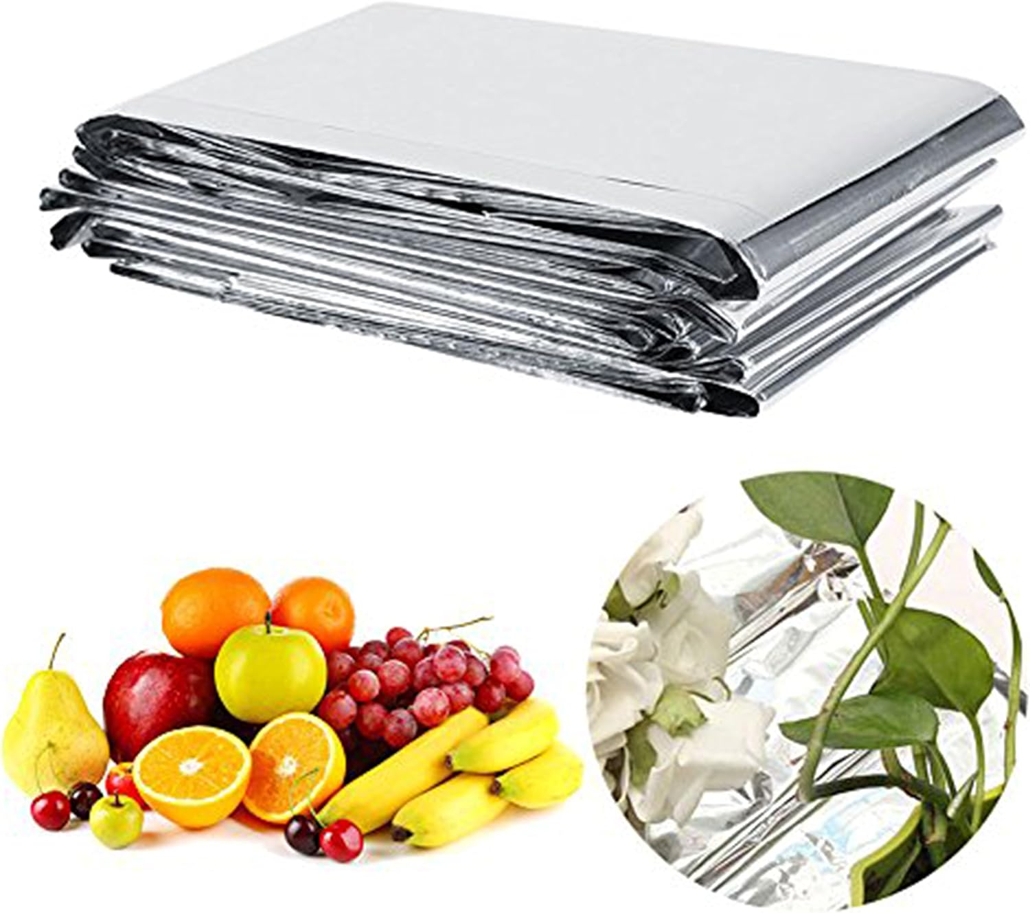Yosoo Plant Reflective Film Garden Greenhouse Grow Highly Reflective Covering Foil Sheets 210 X 120 Cm / 82.68 X 47.24 Inch image number 1