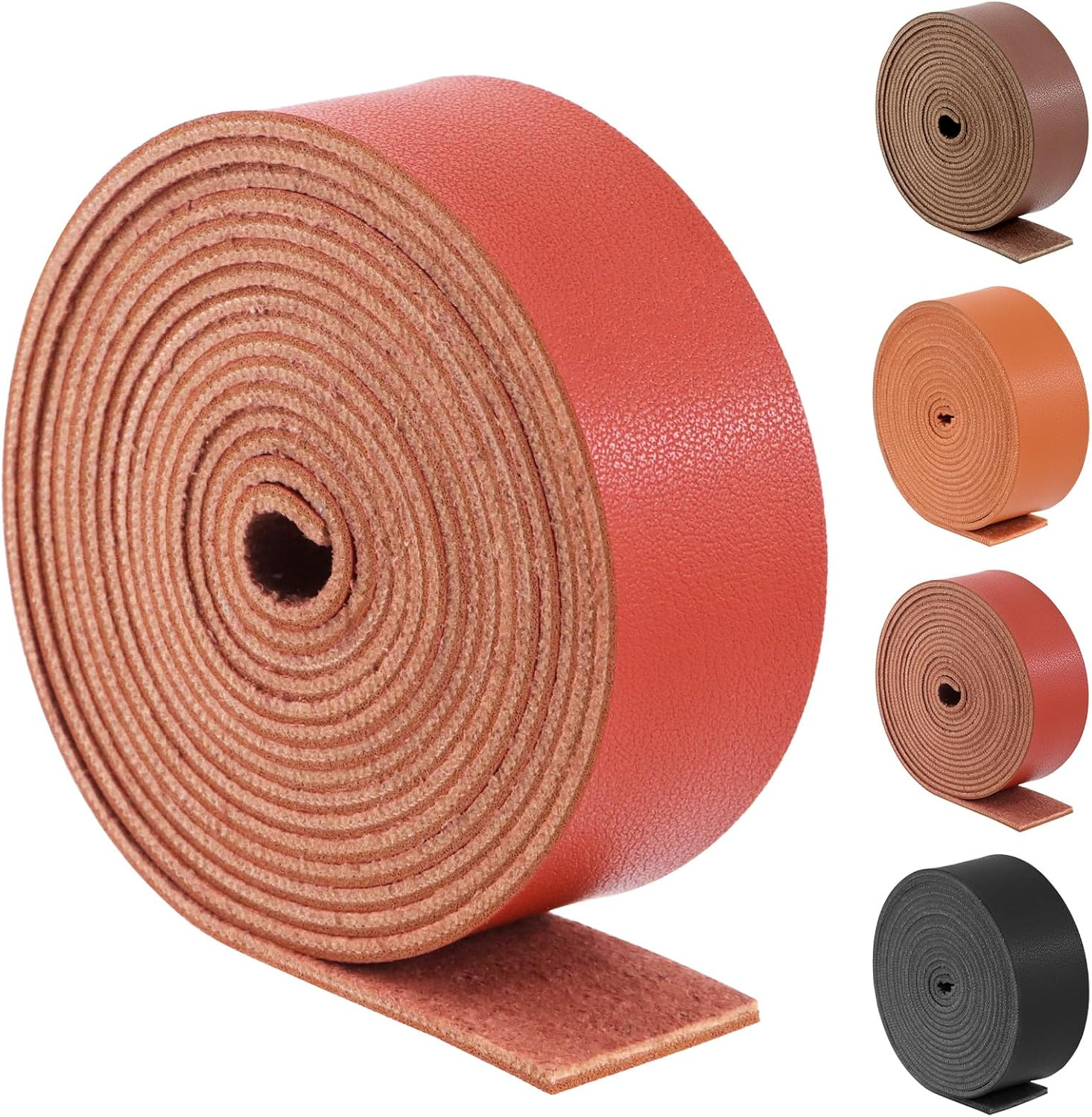 Swpeet Leather Strap for DIY Craft Projects - Brown image number 5