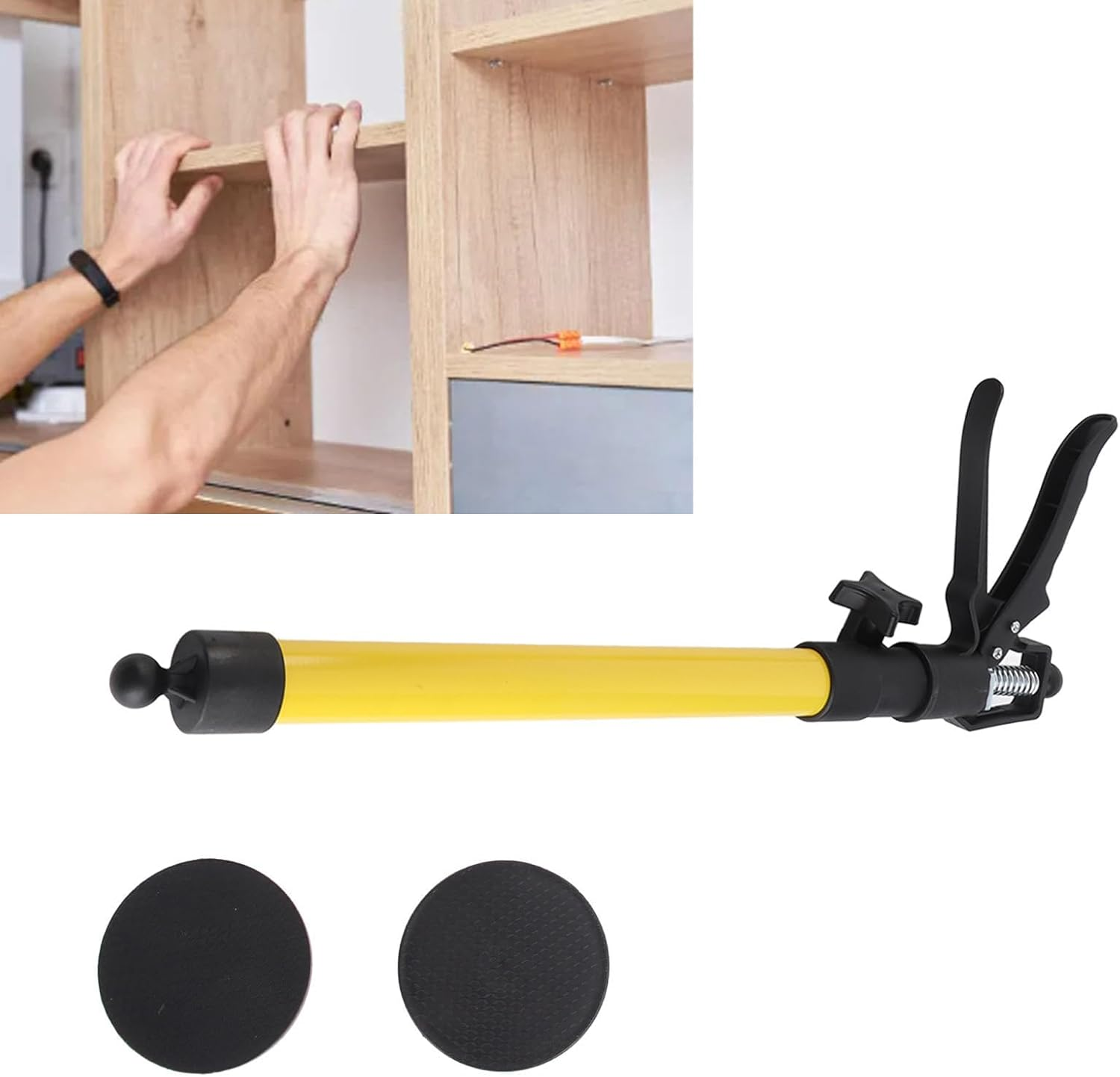 Cabinet Jack- 50-115Cm Telescopic 30Kg Heavy Duty | Adjustable 3Rd Hand for Drywall/Cargo/Workshop - Ideal for Installation Support（2 Pack） image number 1