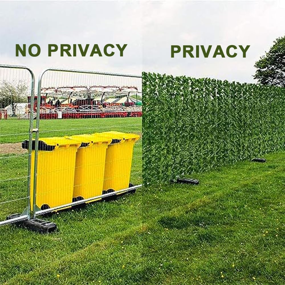 Artificial Ivy Privacy Fence Screen, 300X100Cm Artificial Hedges Fence, Garden Screening Panel Vine Leaf Decoration, for Outdoor, Garden, Patio, Backyard image number 2