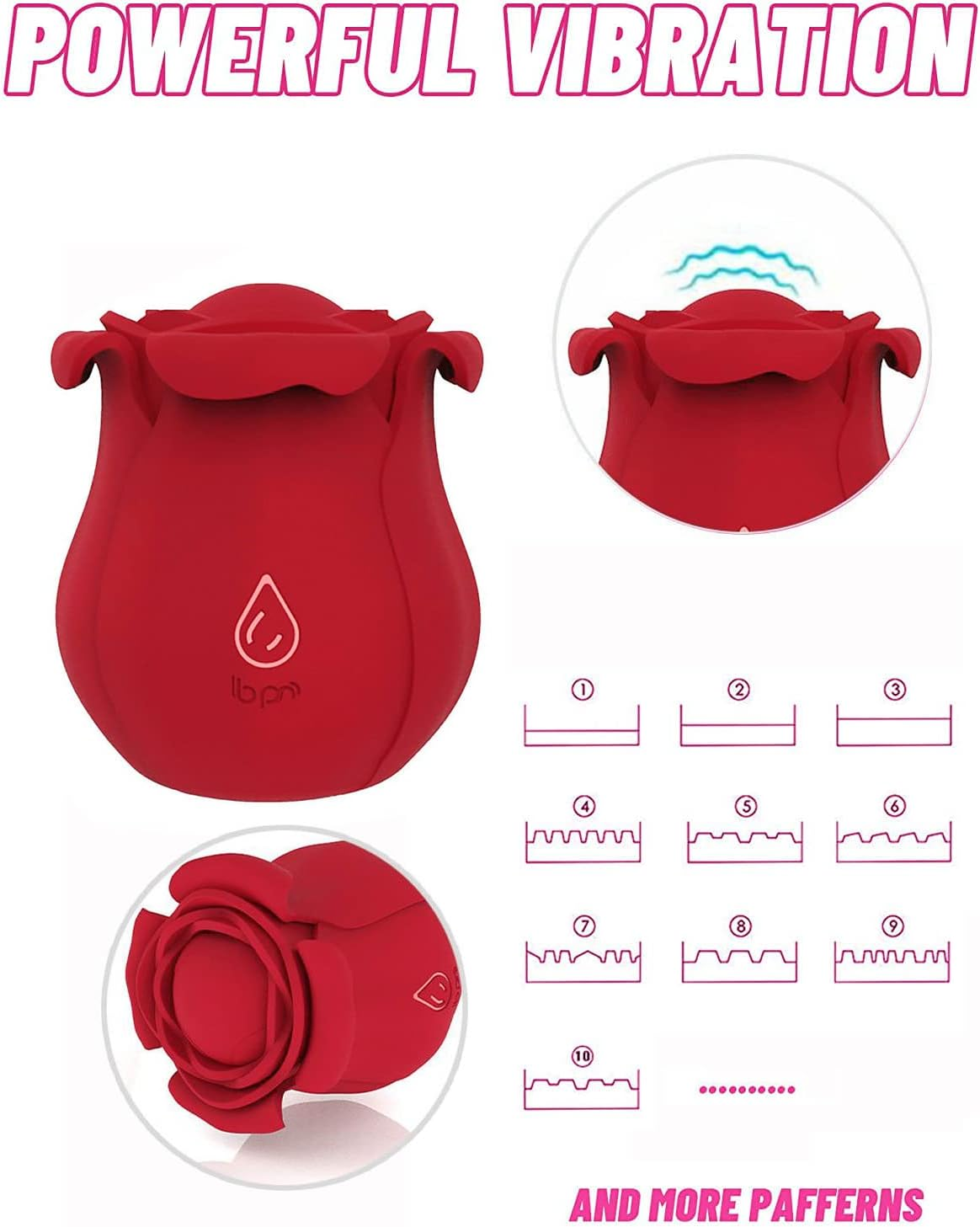 YUKAIONE 2025 Rose-Shaped Female Stimulator, Sexual Wellness Toy for Women, Couples' Pleasure Playmate, Intimate Gift image number 2