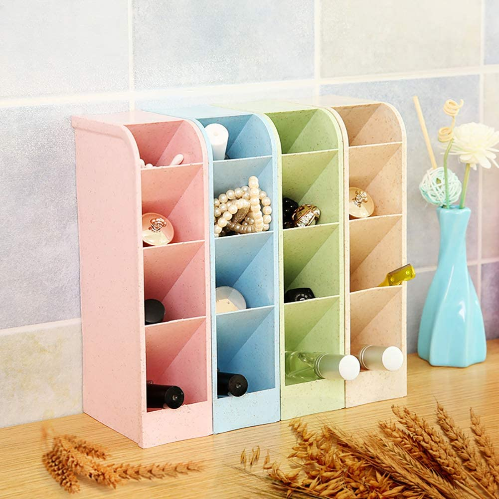 Desk Pen Pencil Organizers for Office Supply Makeup Stationery Marker Pen Pencil Brush Craft Storage Container Holder Tray Organizer for Kids Teens Girls Adults 4PCS image number 2