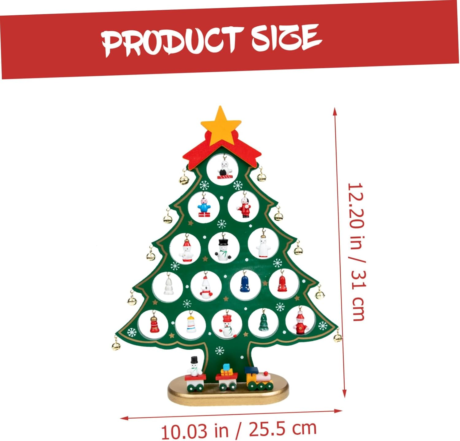 Mini Christmas Tree Wood Desktop DIY Festival Adornment Small Xmas Tree Tabletop Decor Xmas Adornment