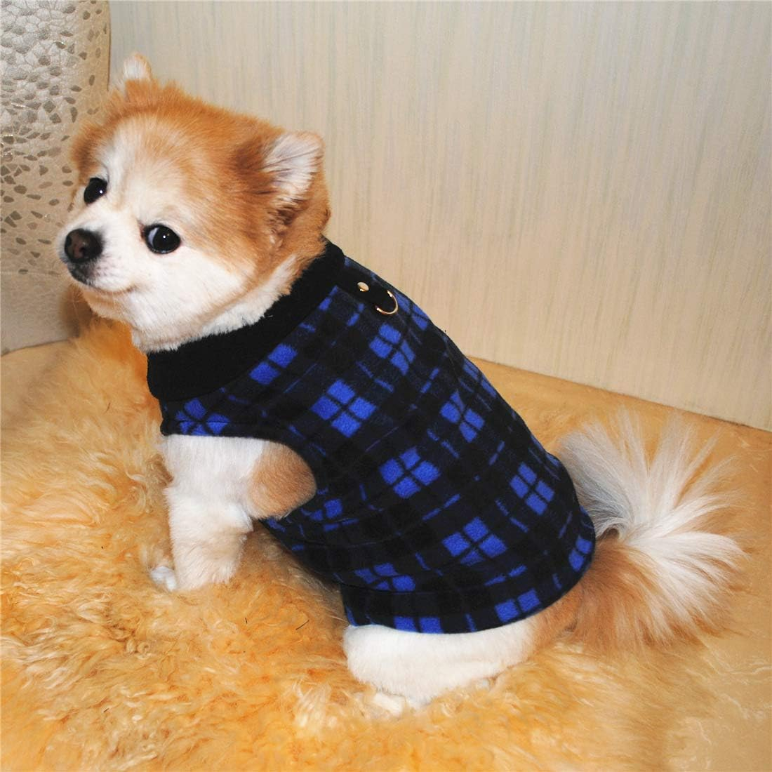 4 Pieces Winter Fabric Dog Sweater with Vest Dog Pullover Jacket Warm Pet Dog Clothes for Puppy Small Dogs Cat (Multiple Colors, M) image number 1