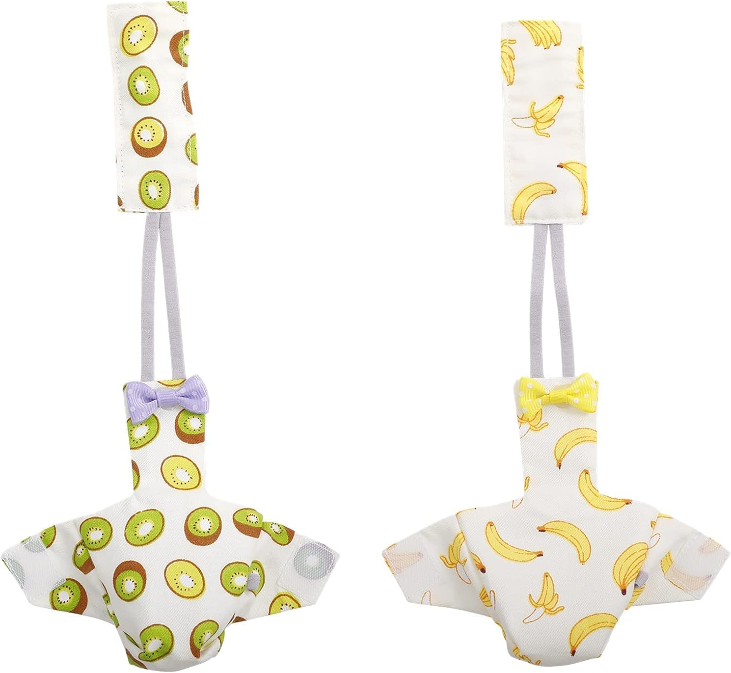 Bird Diaper Parrot Washable Diapers, Parrot Flight Suit, Reusable Nappies for Parakeet Cockatiel Mini Macaw Budgie Canary 2 Pcs (S)