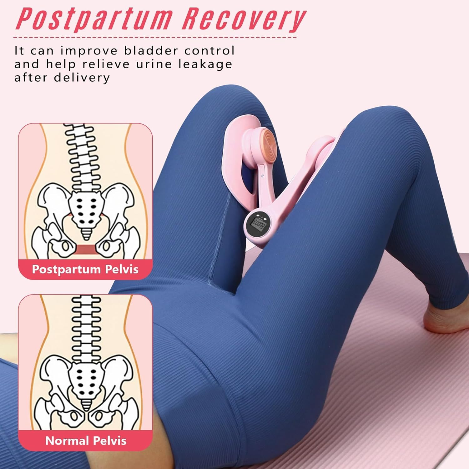 Kegel Exercise Trainer for Women - Pelvic Floor Exerciser with Smart Progress Tracking, Postpartum Recovery & Enhanced Resistance | Hip Toner for Weight Loss, Thigh Master Alternative image number 4