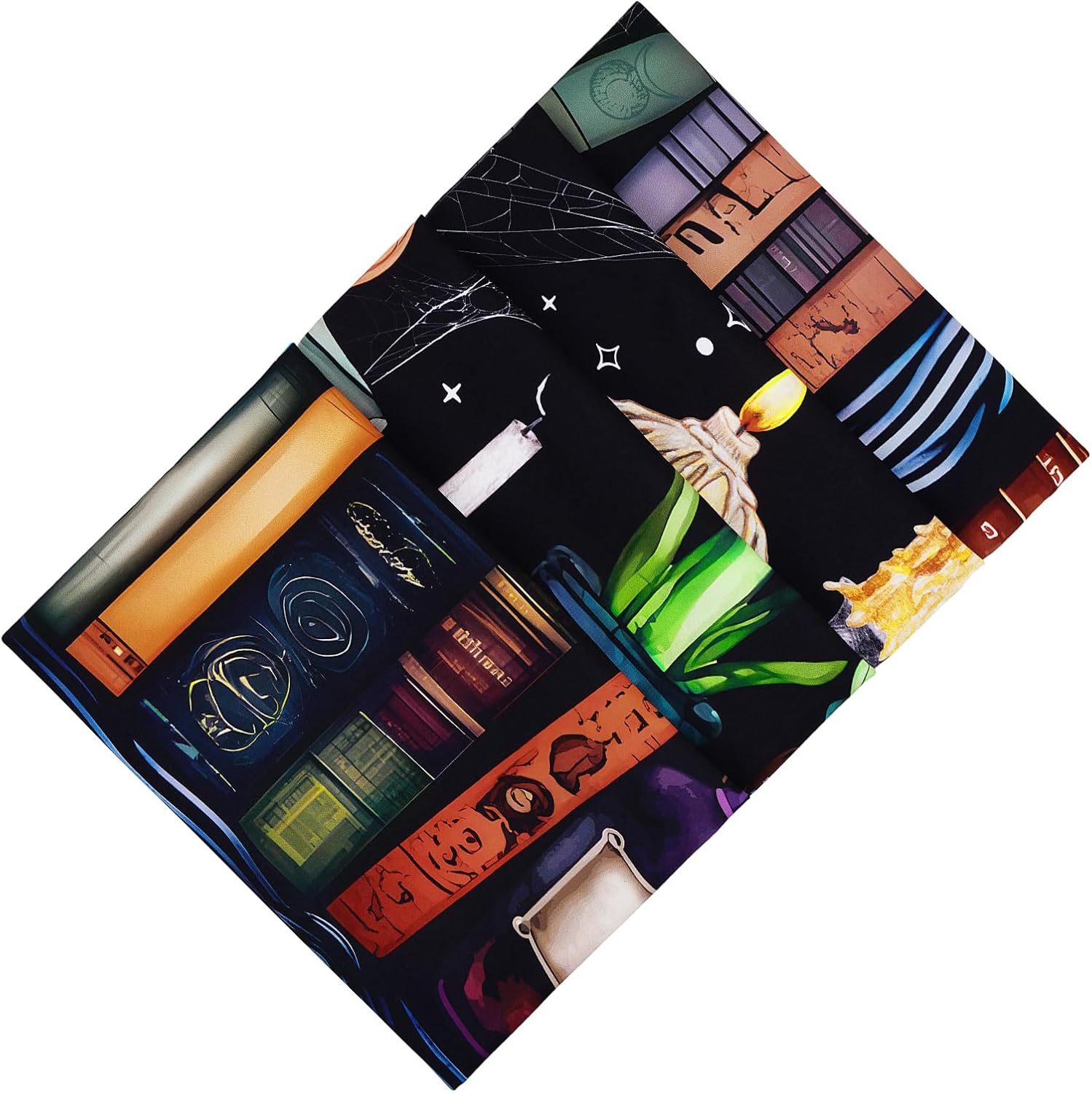 Uspring Bookshelf Tapestry Magical Book Tapestries Goth Skull Tapestry Vintage Botanical Tapestry Black Cat Wall Tapestry Hanging for Bedroom Home Decor (51.2 X 59.1Inches) image number 2