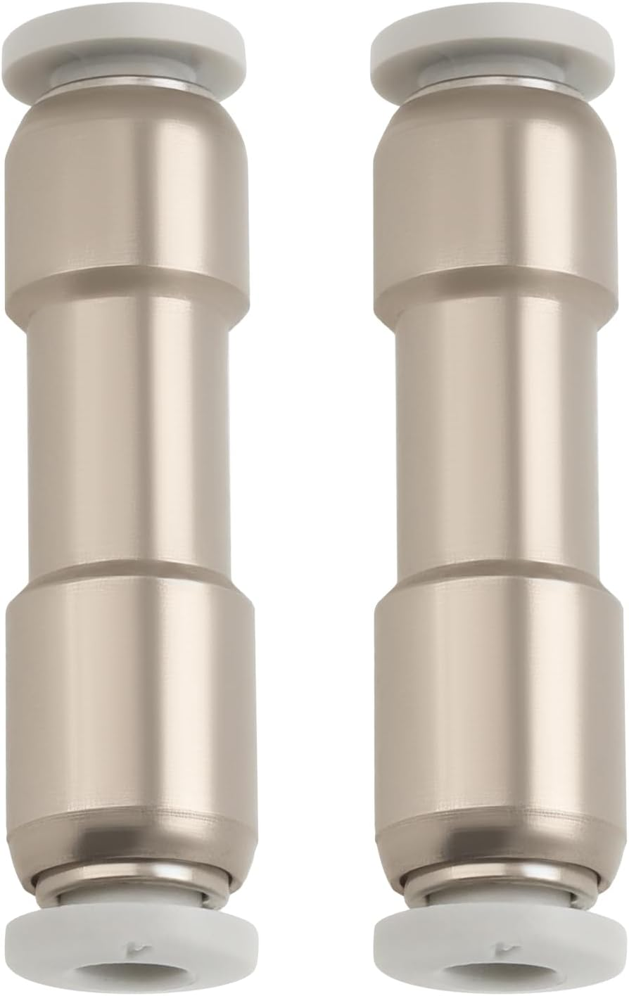 Emsea 2PCS Pneumatic One-Way Check Valve Inner Diameter 4Mm 9.9X39.2Mm Nickel-Plated Brass Compressed Air Connector for Vacuum Air Compressor Pump image number 3