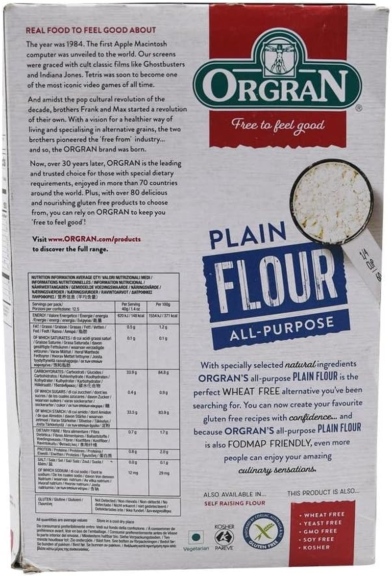 Chef'S Choice Organic Unbleached Plain Flour, 500 G image number 1