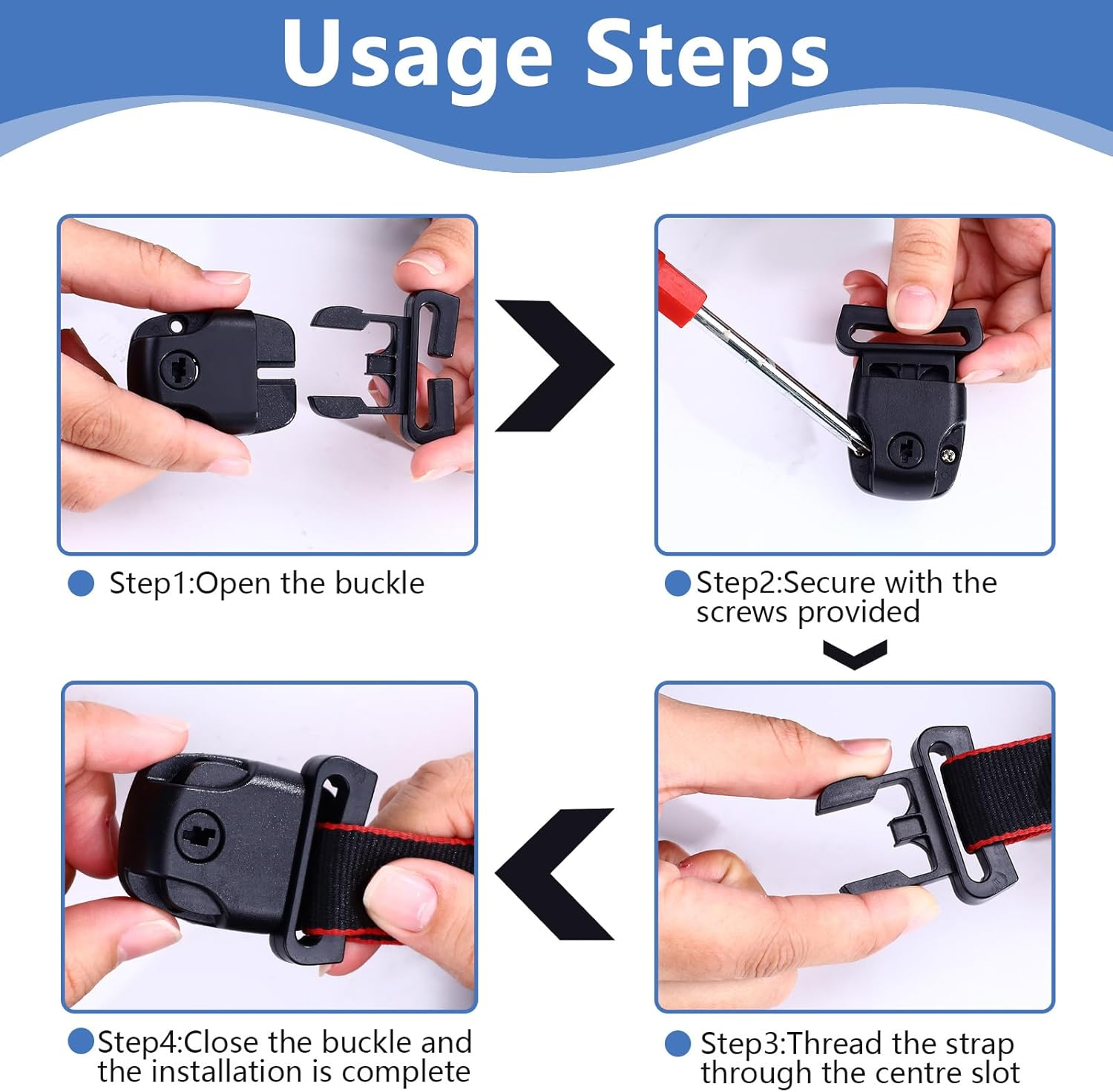 10 Pack Black Hot Tub Cover Clips with Screws, Hot Tub Cover Broken Latch Repair Kit, Hot Tub Cover Clips Replacement, Hot Tub Clips for Cover for Spa Cover Straps (Black) image number 1