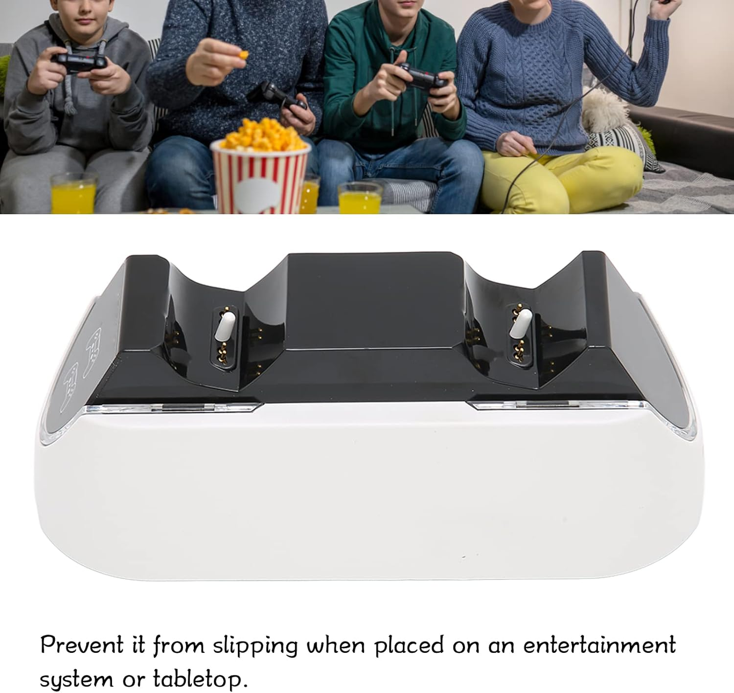 For Controller , for Charging Station with LED Charging Indicator, Non-Slip Mat, Fast Charging Dual Sense Controllers for Charging with Dual Controller image number 1