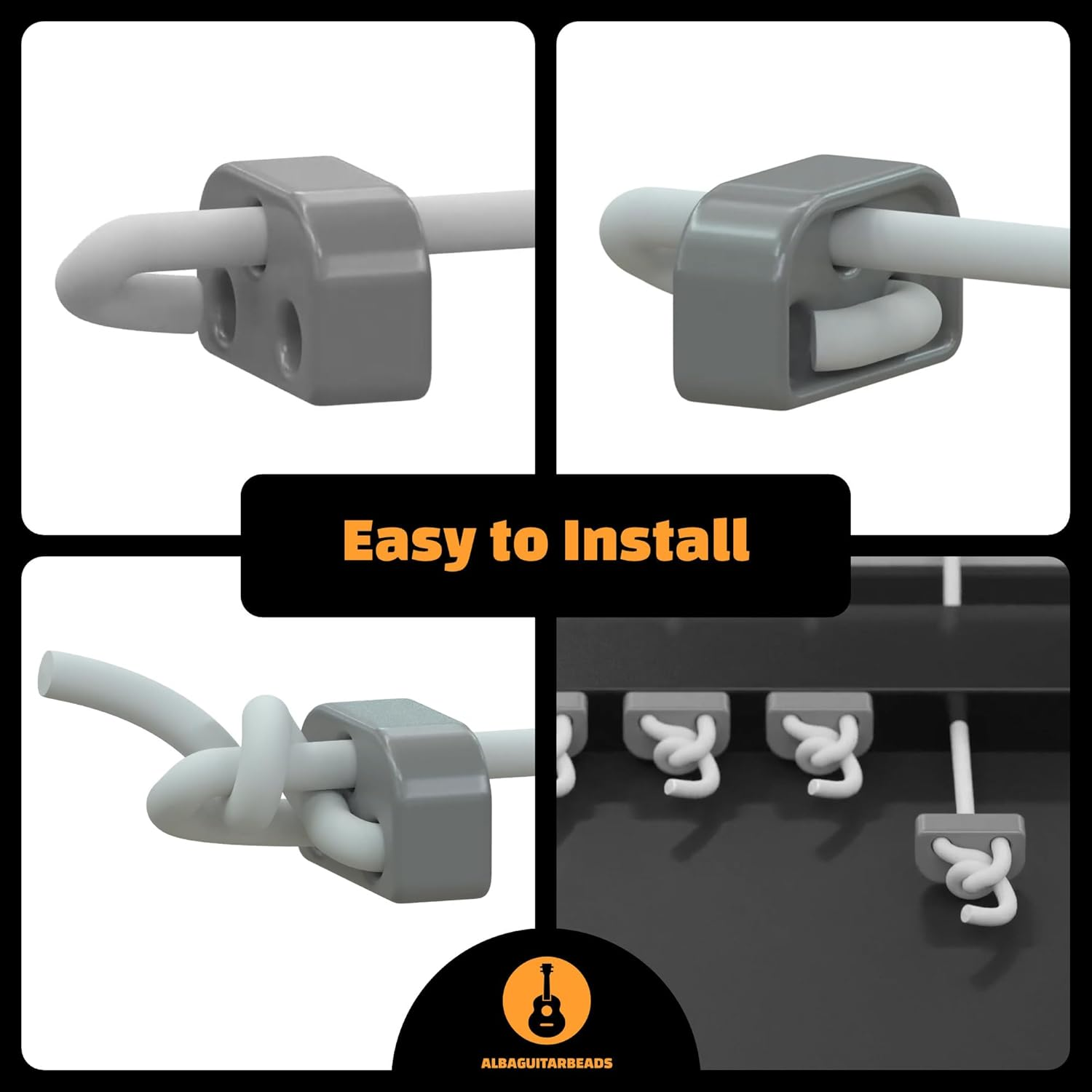 Classical Guitar Beads in Brown Gloss for Acoustic Guitar Flamenco Guitar with Nylon Strings image number 1