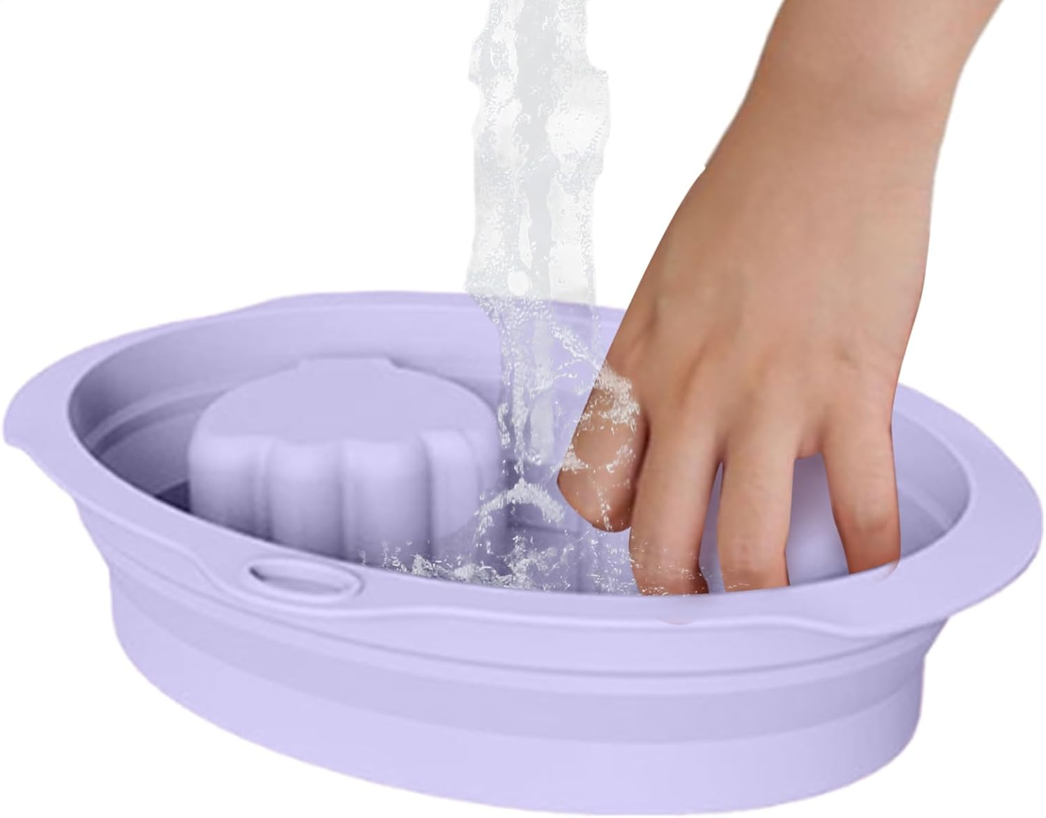 Manicure Soaking Bowl - Silicone Nail Polish Remover Dish,Professional-Grade Soaker Container, Hand Bath Tray Cleaning Tool for Home Salon Travel Care image number 3